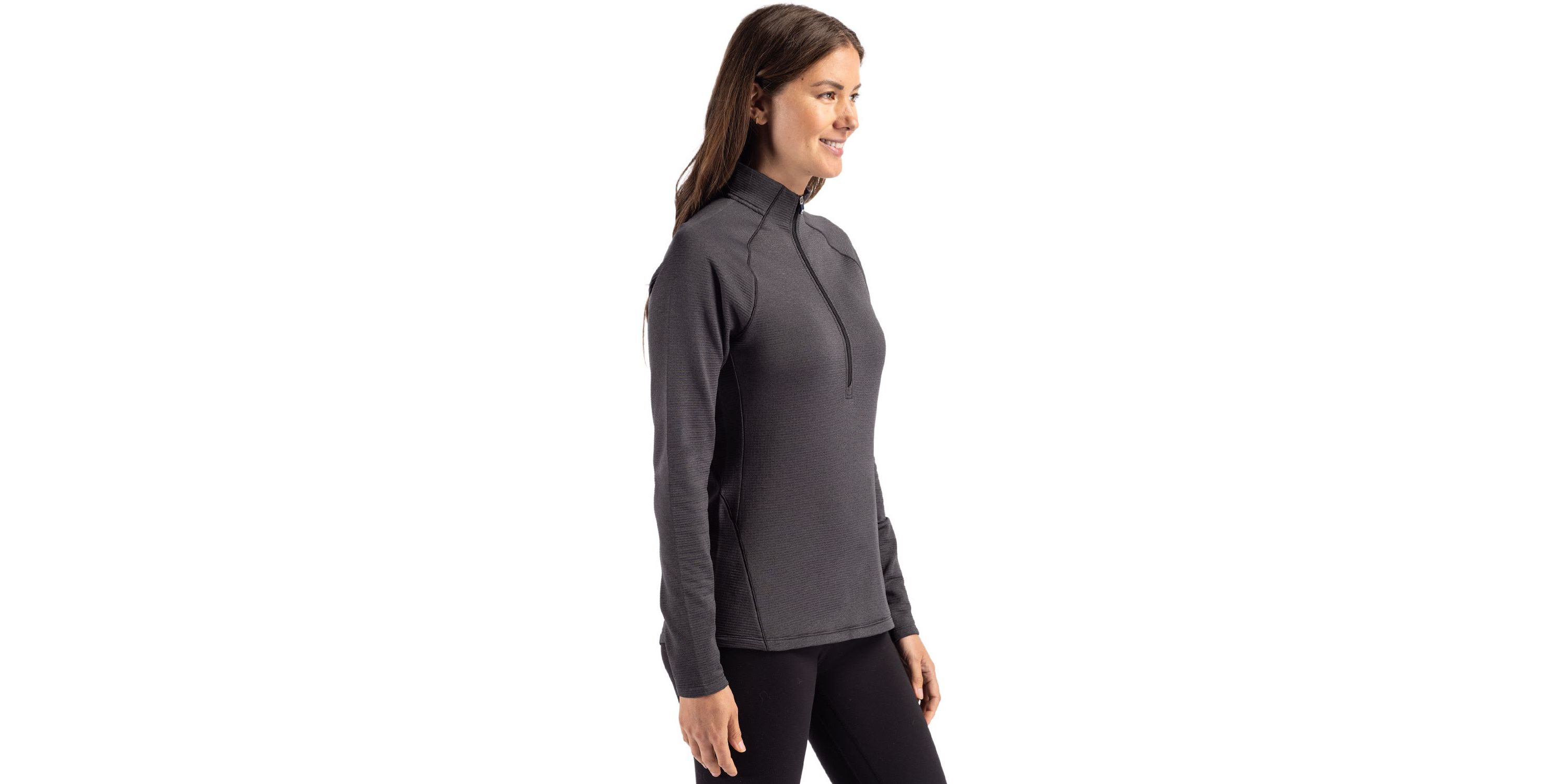 Cutter & Buck Peshastin Eco Fleece Recycled Womens Half Zip Pullover