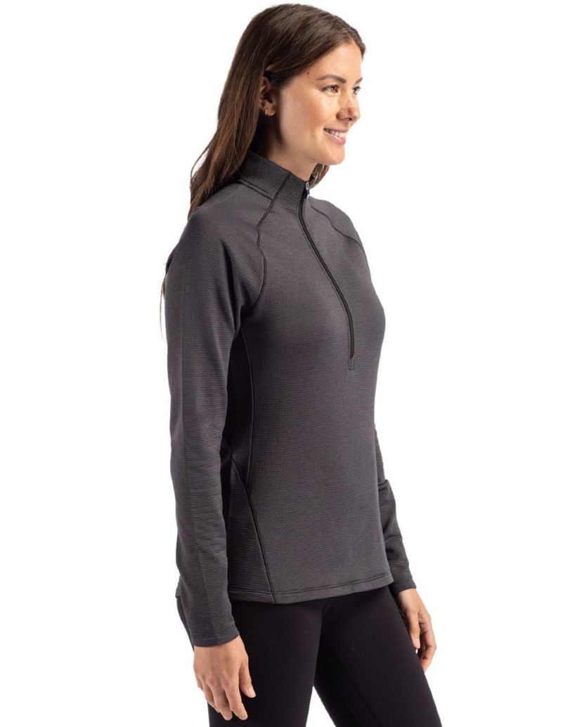 Cutter & Buck Peshastin Eco Fleece Recycled Womens Half Zip Pullover