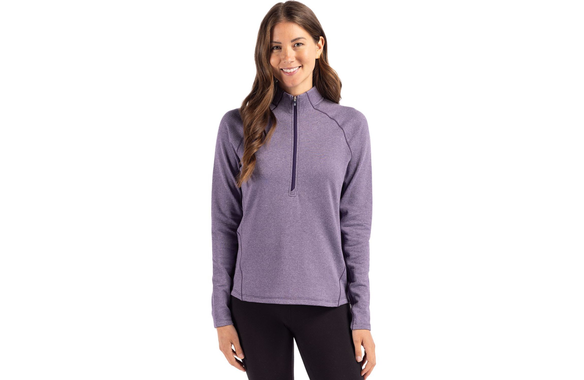 Cutter & Buck Peshastin Eco Fleece Recycled Womens Half Zip Pullover
