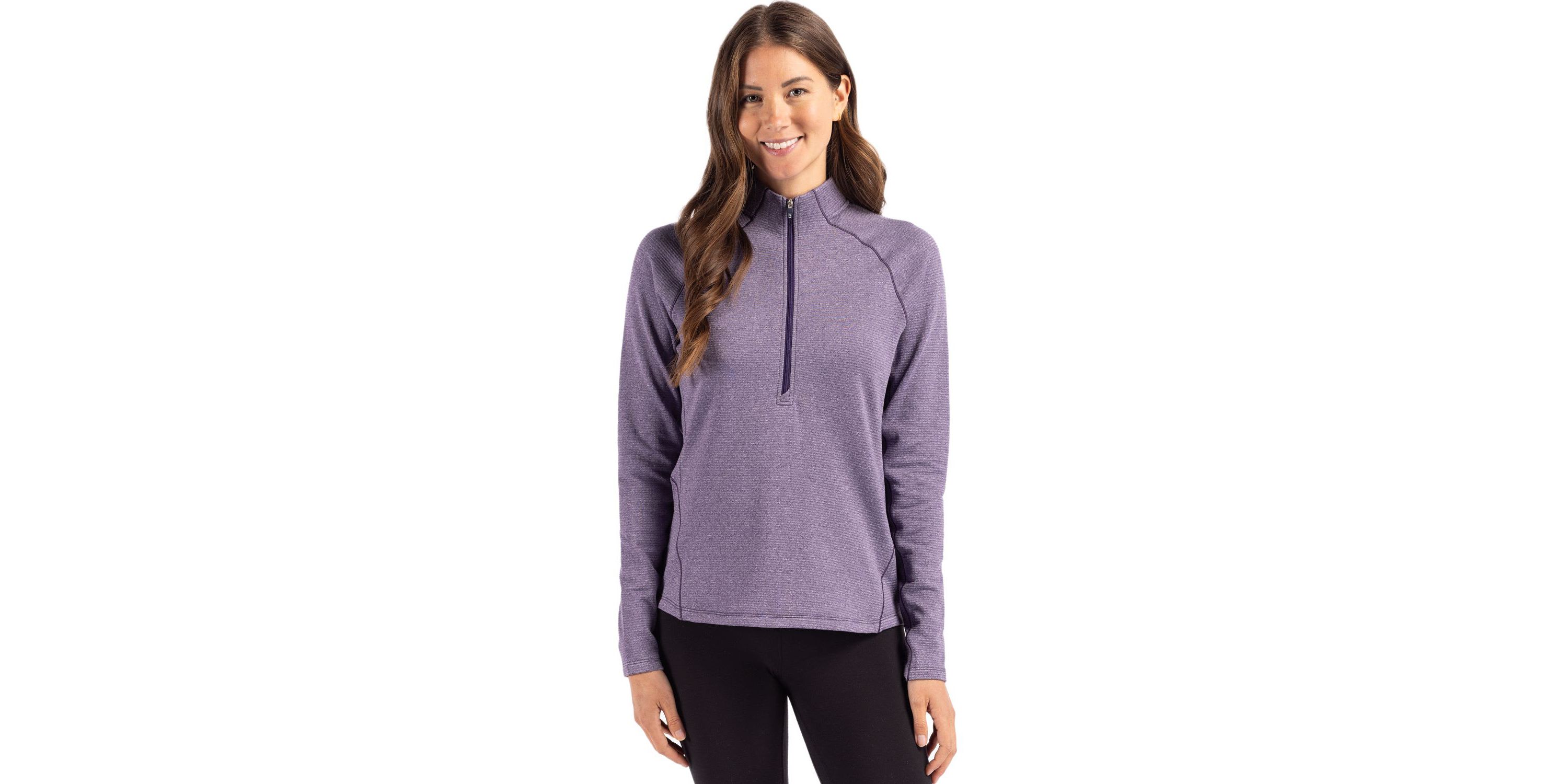 Cutter & Buck Peshastin Eco Fleece Recycled Womens Half Zip Pullover