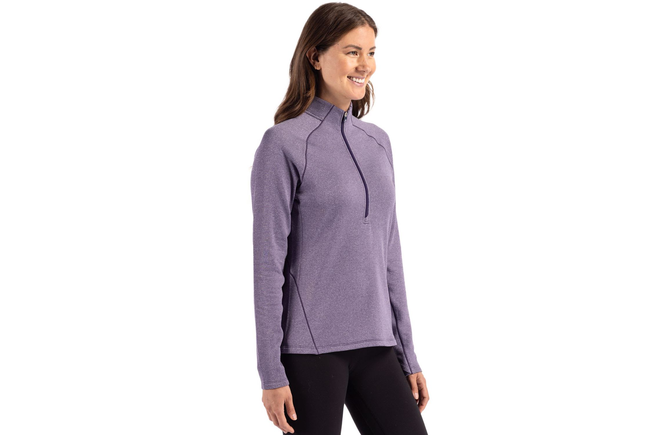 Cutter & Buck Peshastin Eco Fleece Recycled Womens Half Zip Pullover