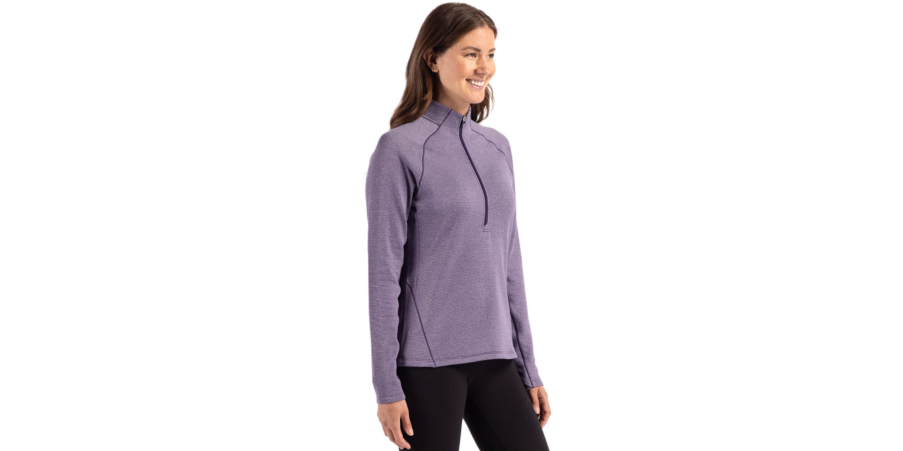Cutter & Buck Peshastin Eco Fleece Recycled Womens Half Zip Pullover