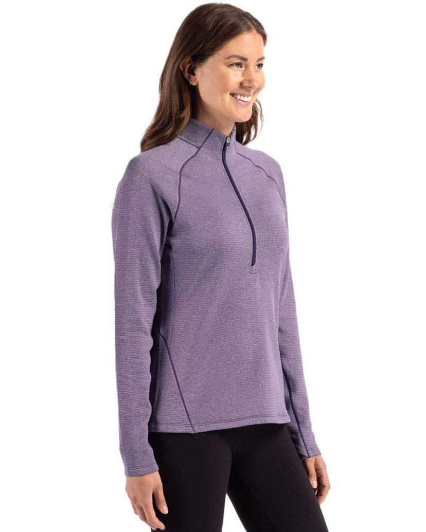 Cutter & Buck Peshastin Eco Fleece Recycled Womens Half Zip Pullover