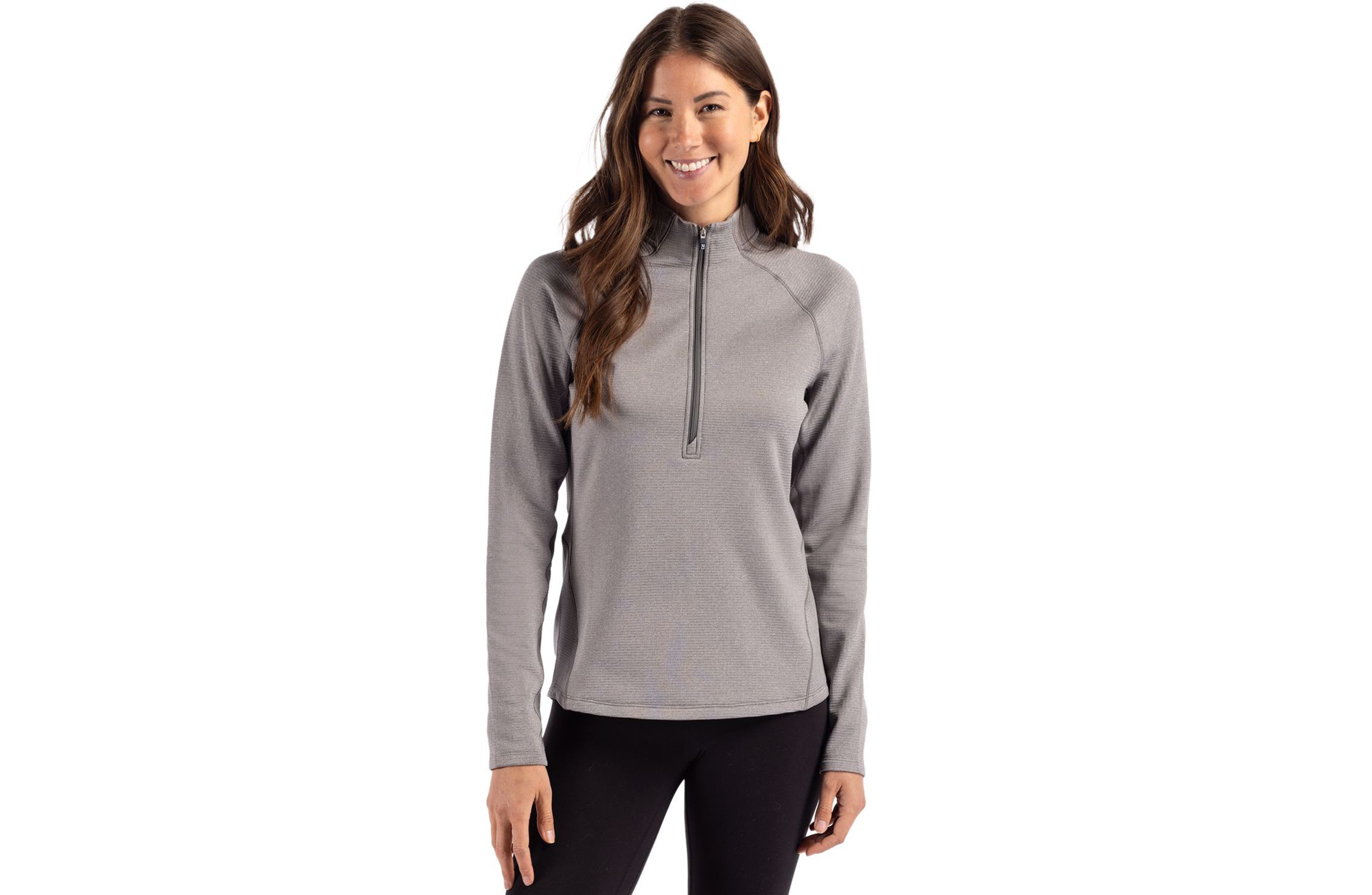 Cutter & Buck Peshastin Eco Fleece Recycled Womens Half Zip Pullover