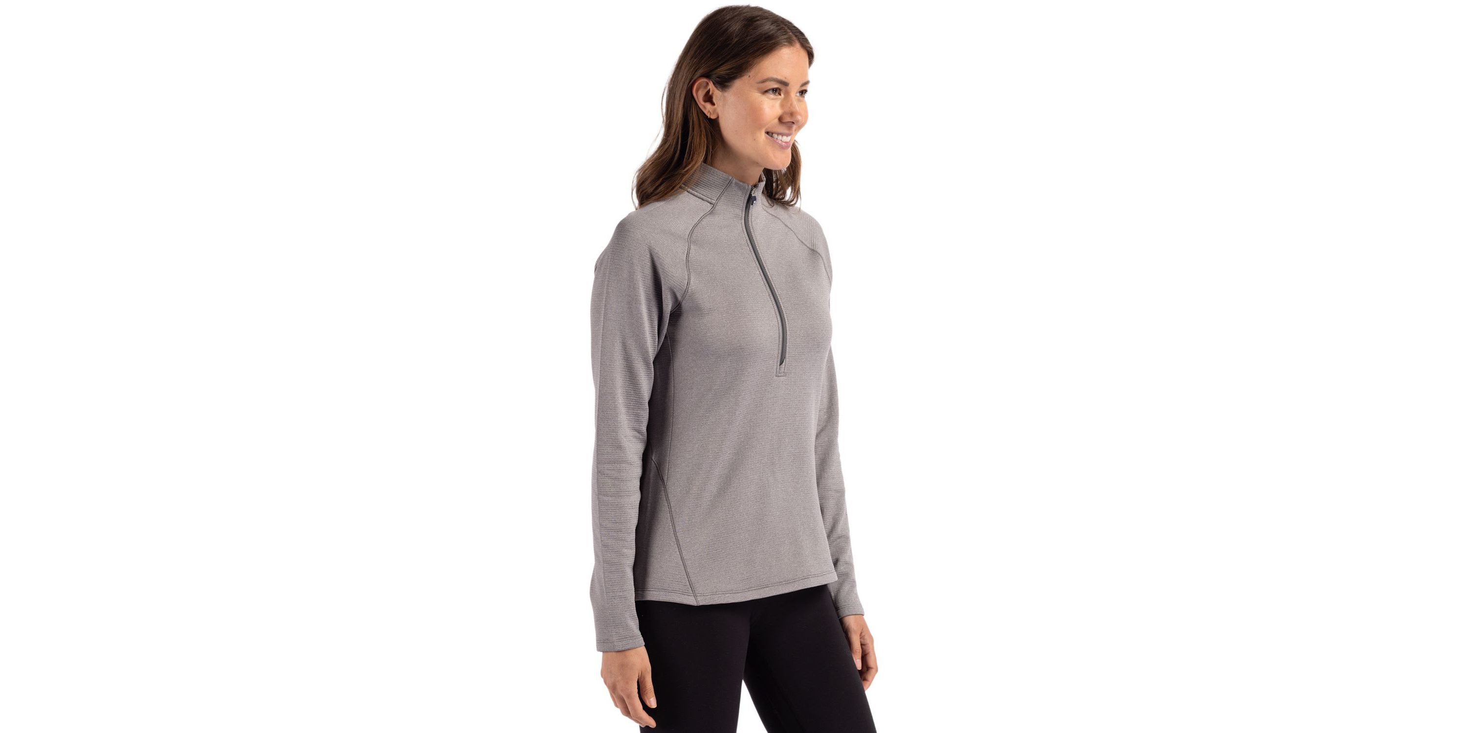 Cutter & Buck Peshastin Eco Fleece Recycled Womens Half Zip Pullover