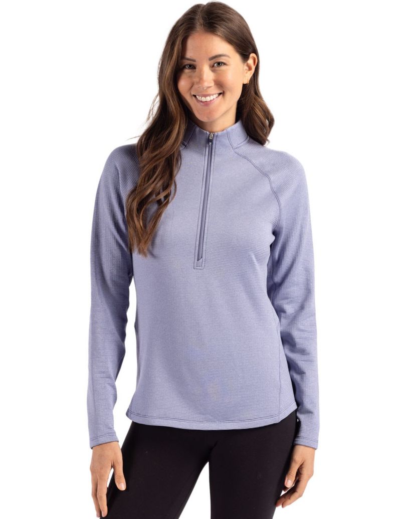 Cutter & Buck Peshastin Eco Fleece Recycled Womens Half Zip Pullover