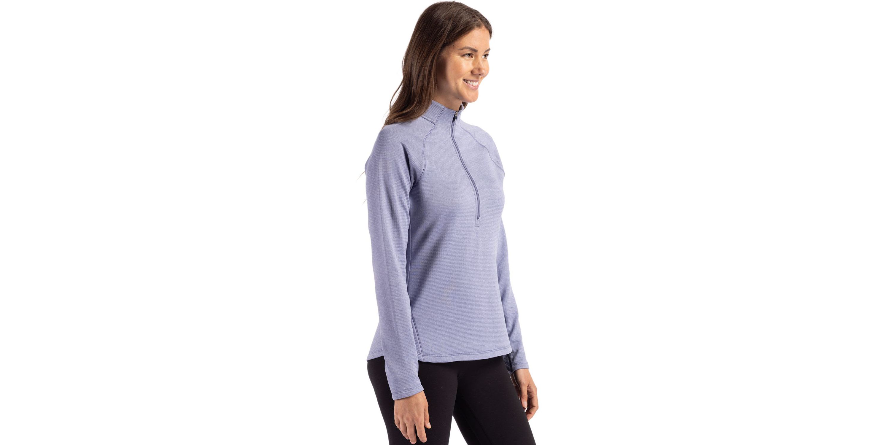 Cutter & Buck Peshastin Eco Fleece Recycled Womens Half Zip Pullover