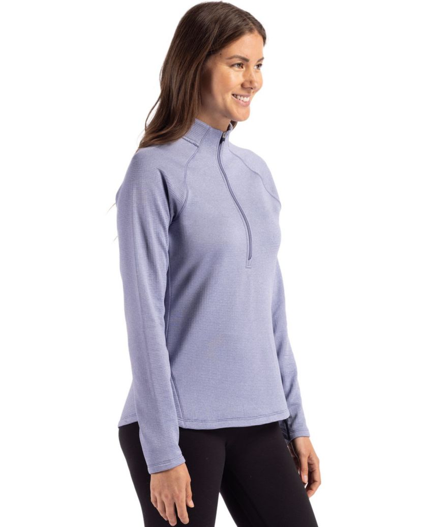 Cutter & Buck Peshastin Eco Fleece Recycled Womens Half Zip Pullover