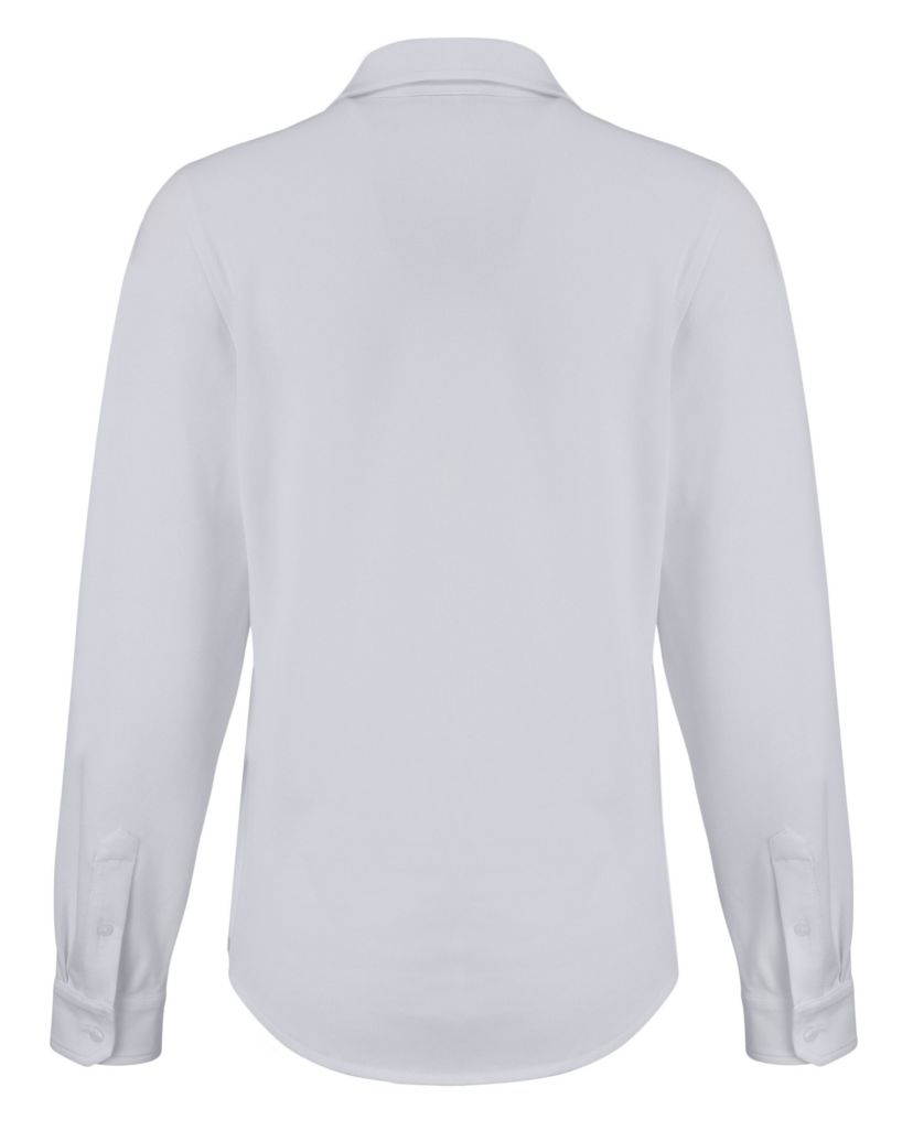 Cutter & Buck Advantage Tri-Blend Eco Soft Pique Long Sleeve Knitted Womens Button Down