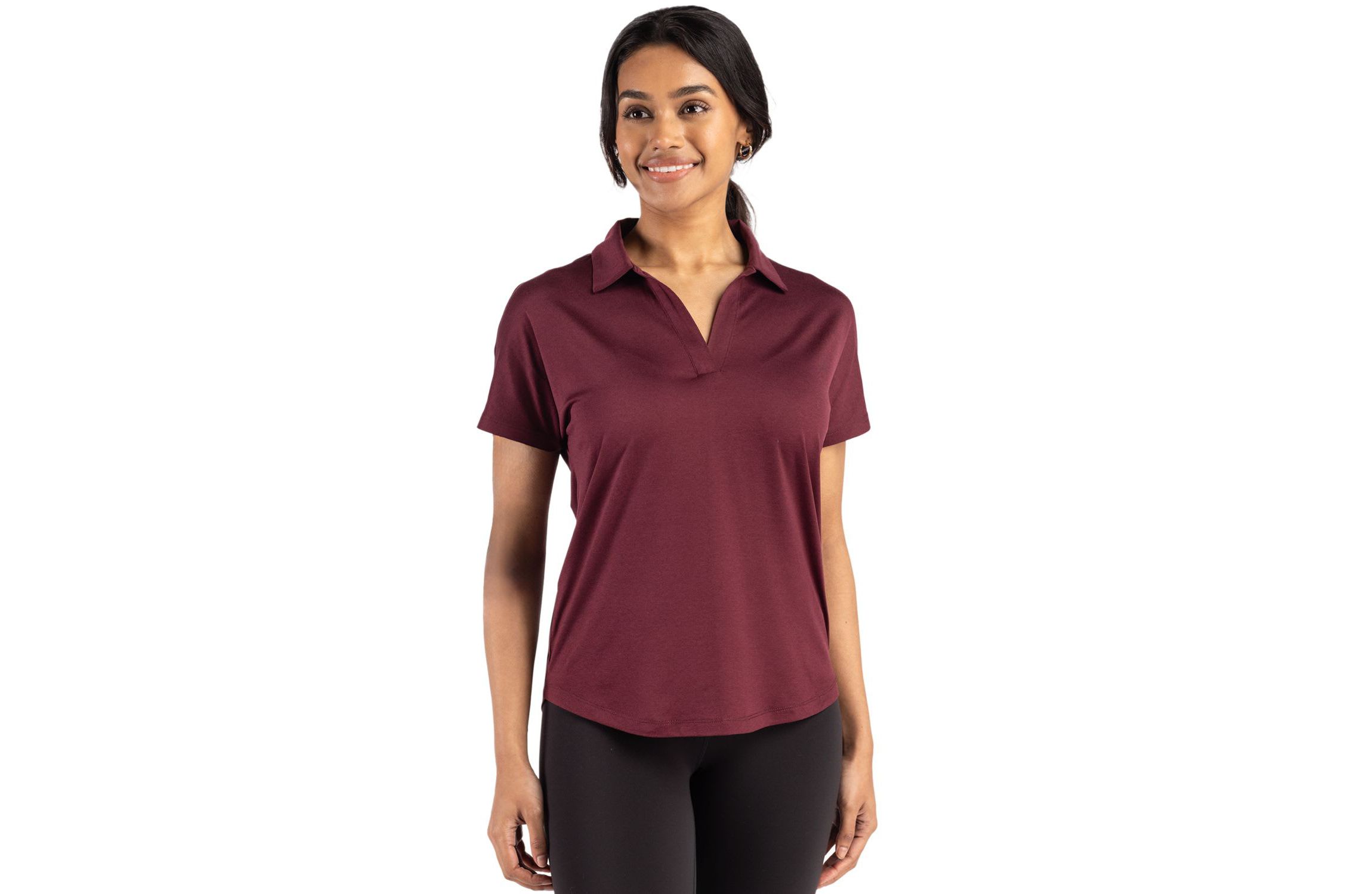 Cutter & Buck Coastline Epic Comfort Recycled Womens Dolman Polo