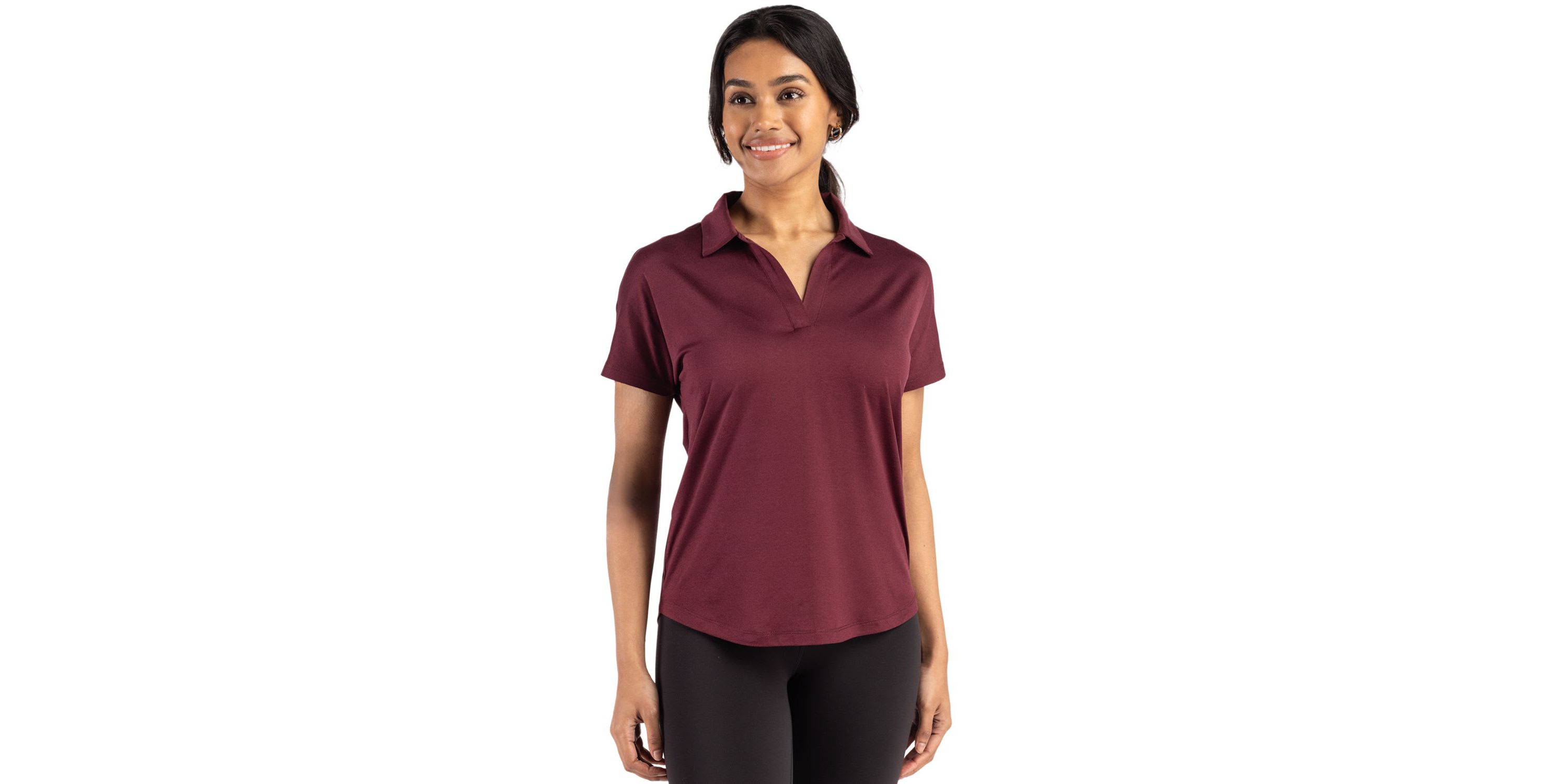 Cutter & Buck Coastline Epic Comfort Recycled Womens Dolman Polo