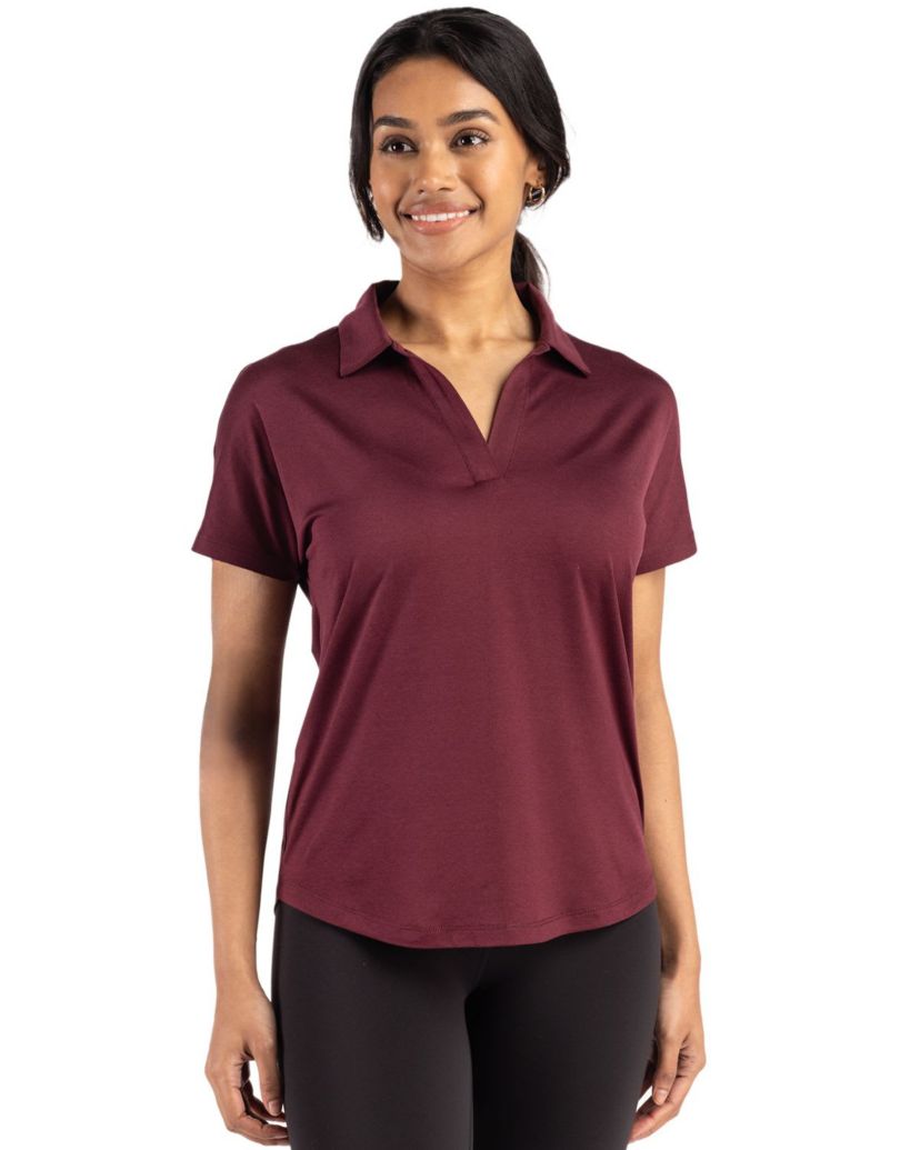 Cutter & Buck Coastline Epic Comfort Recycled Womens Dolman Polo