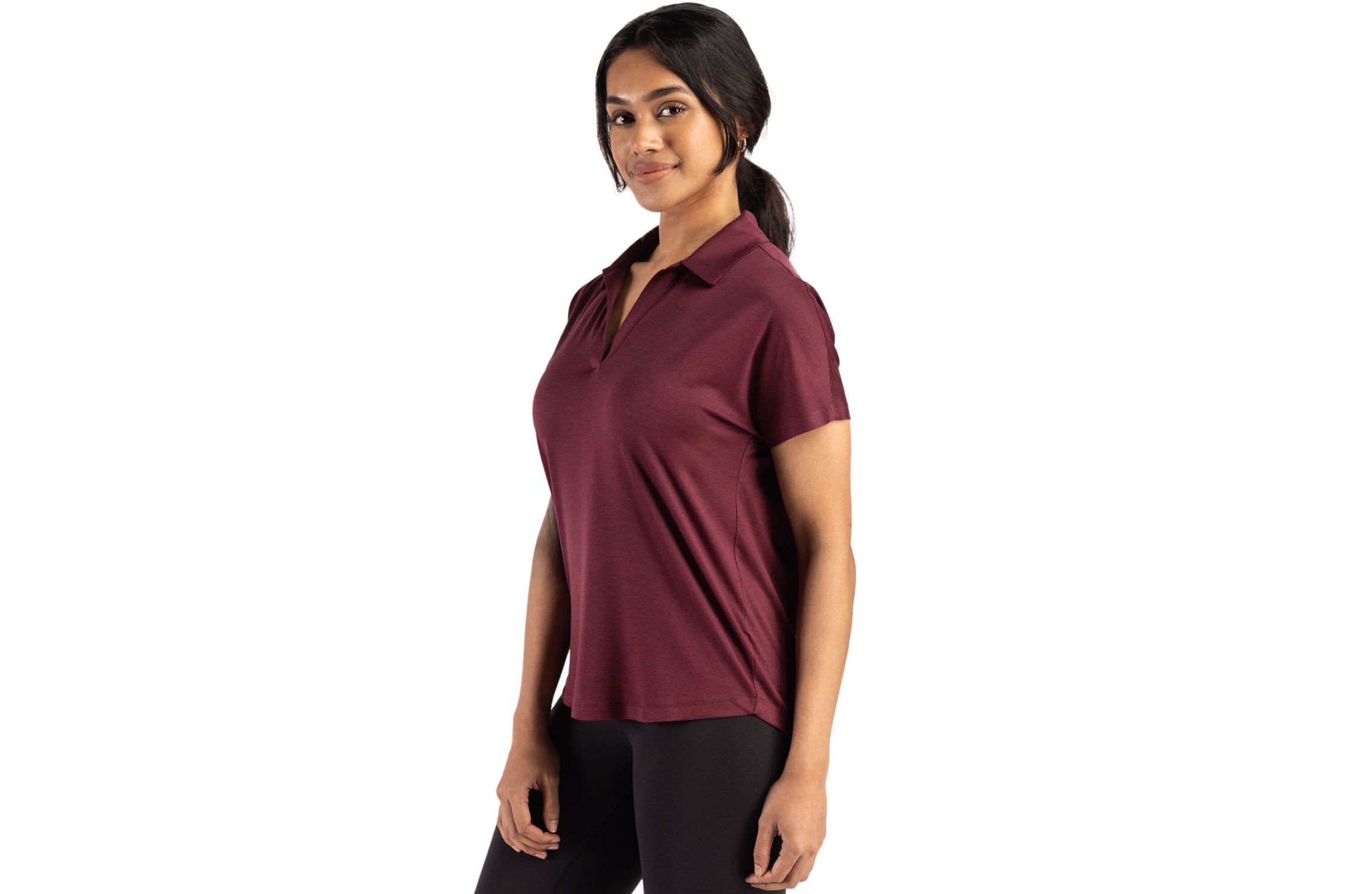 Cutter & Buck Coastline Epic Comfort Recycled Womens Dolman Polo