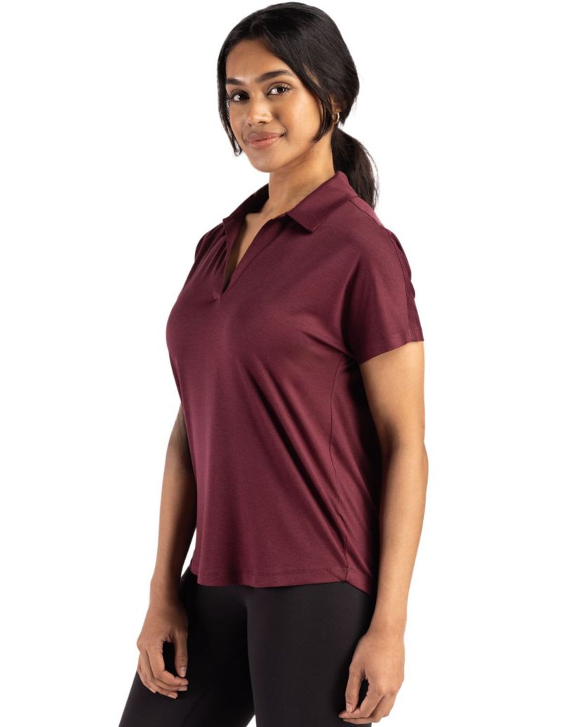Cutter & Buck Coastline Epic Comfort Recycled Womens Dolman Polo