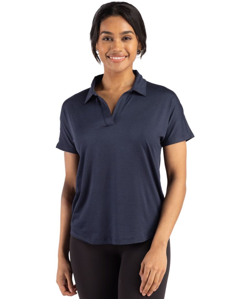 Cutter & Buck Coastline Epic Comfort Recycled Womens Dolman Polo