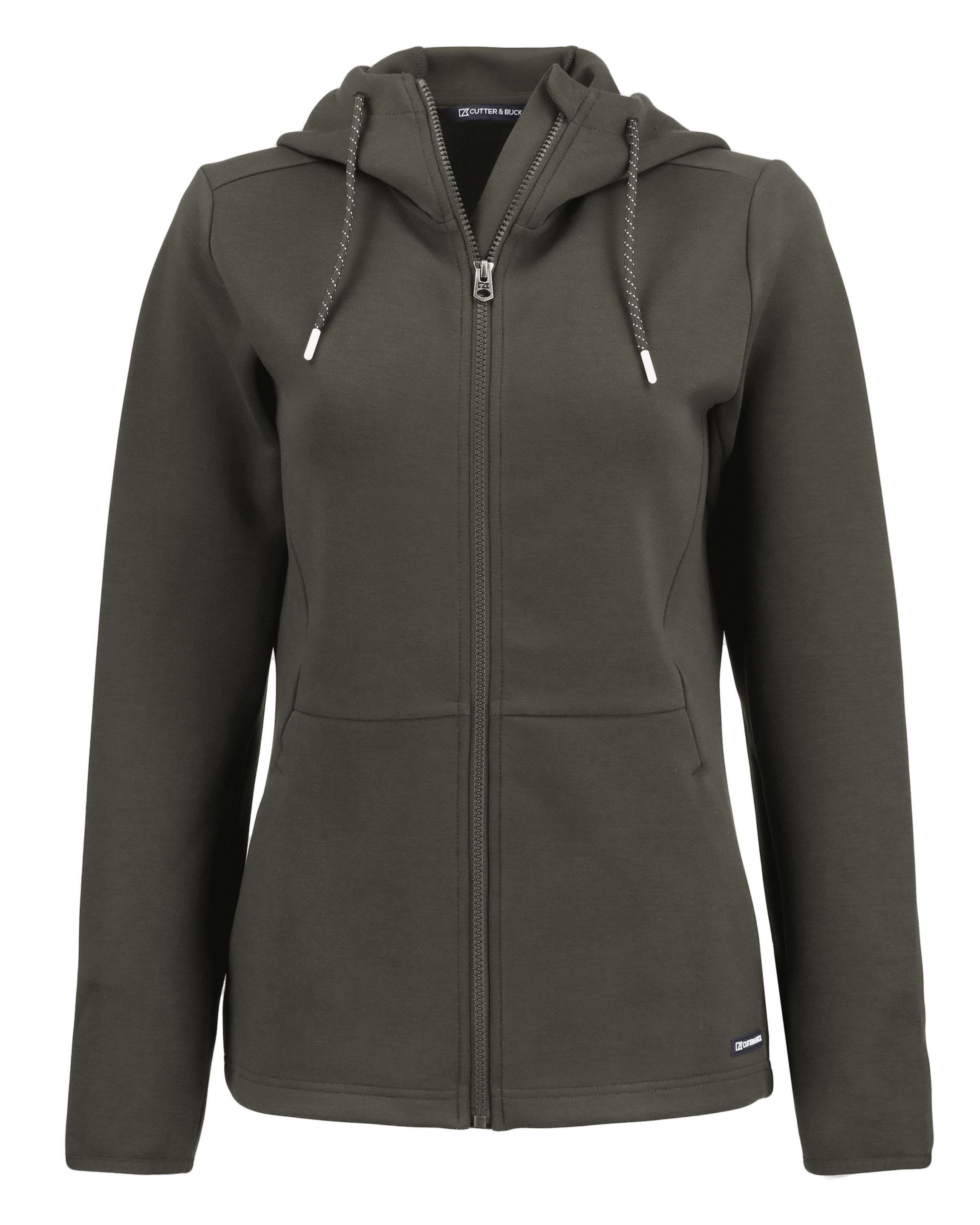Cutter & Buck Roam Epic Comfort Recycled Womens Full Zip Hooded Jacket