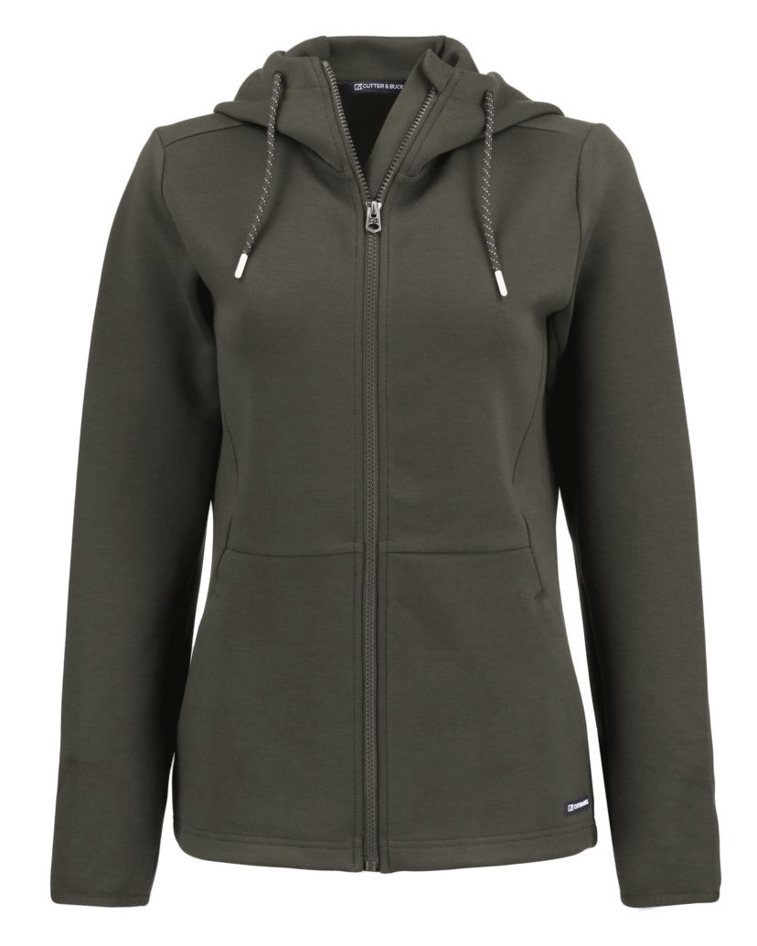 Cutter & Buck Roam Epic Comfort Recycled Womens Full Zip Hooded Jacket