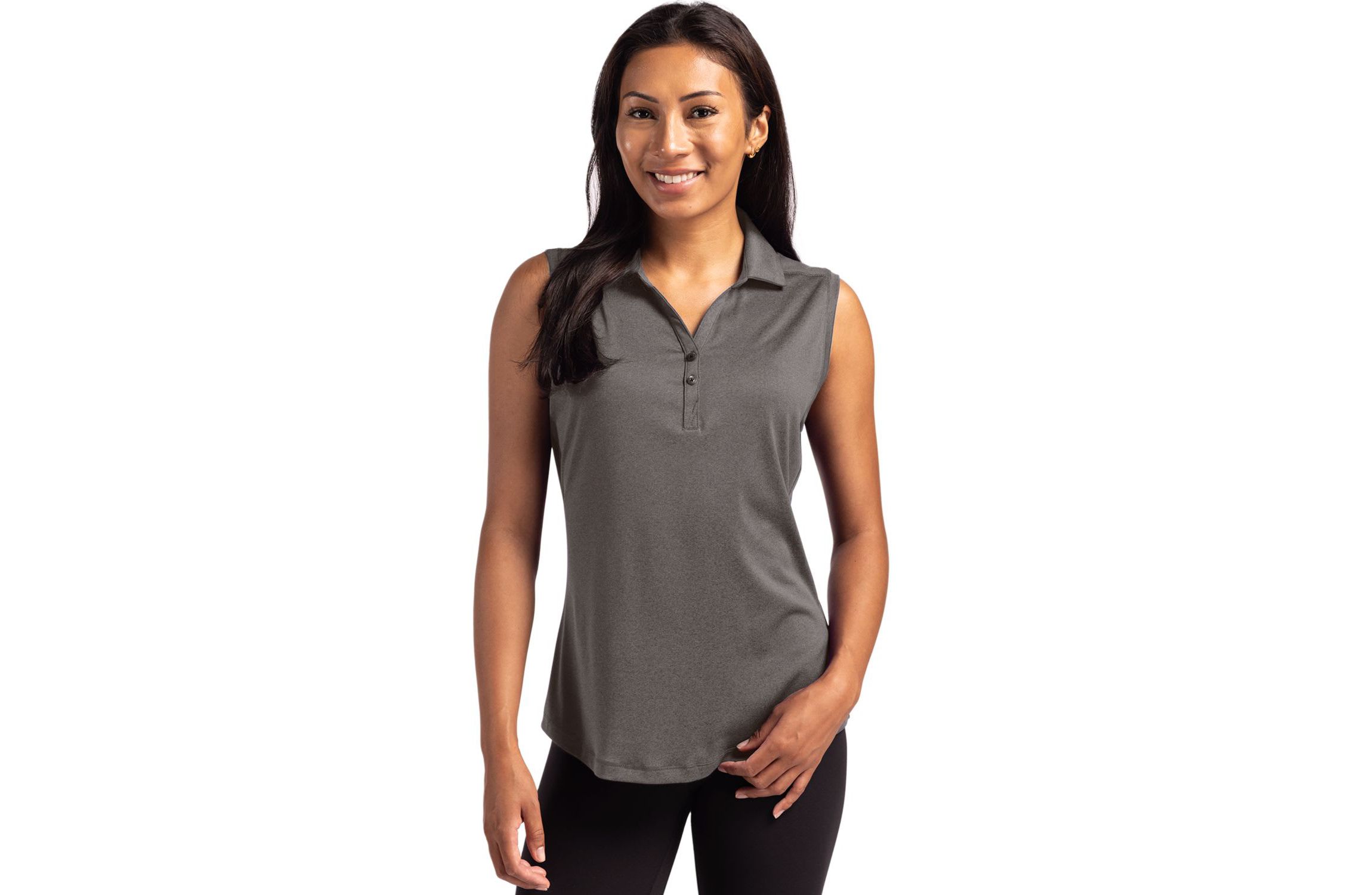 Cutter & Buck Forge Eco Stretch Recycled Womens Sleeveless Polo