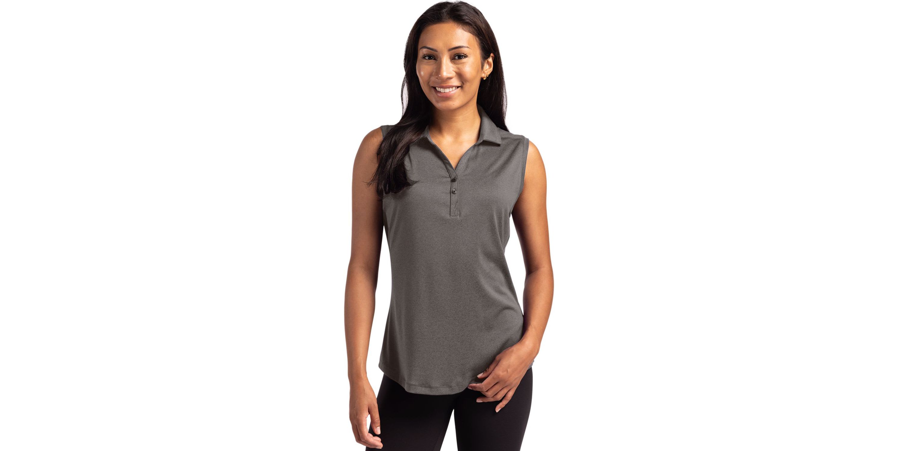 Cutter & Buck Forge Eco Stretch Recycled Womens Sleeveless Polo