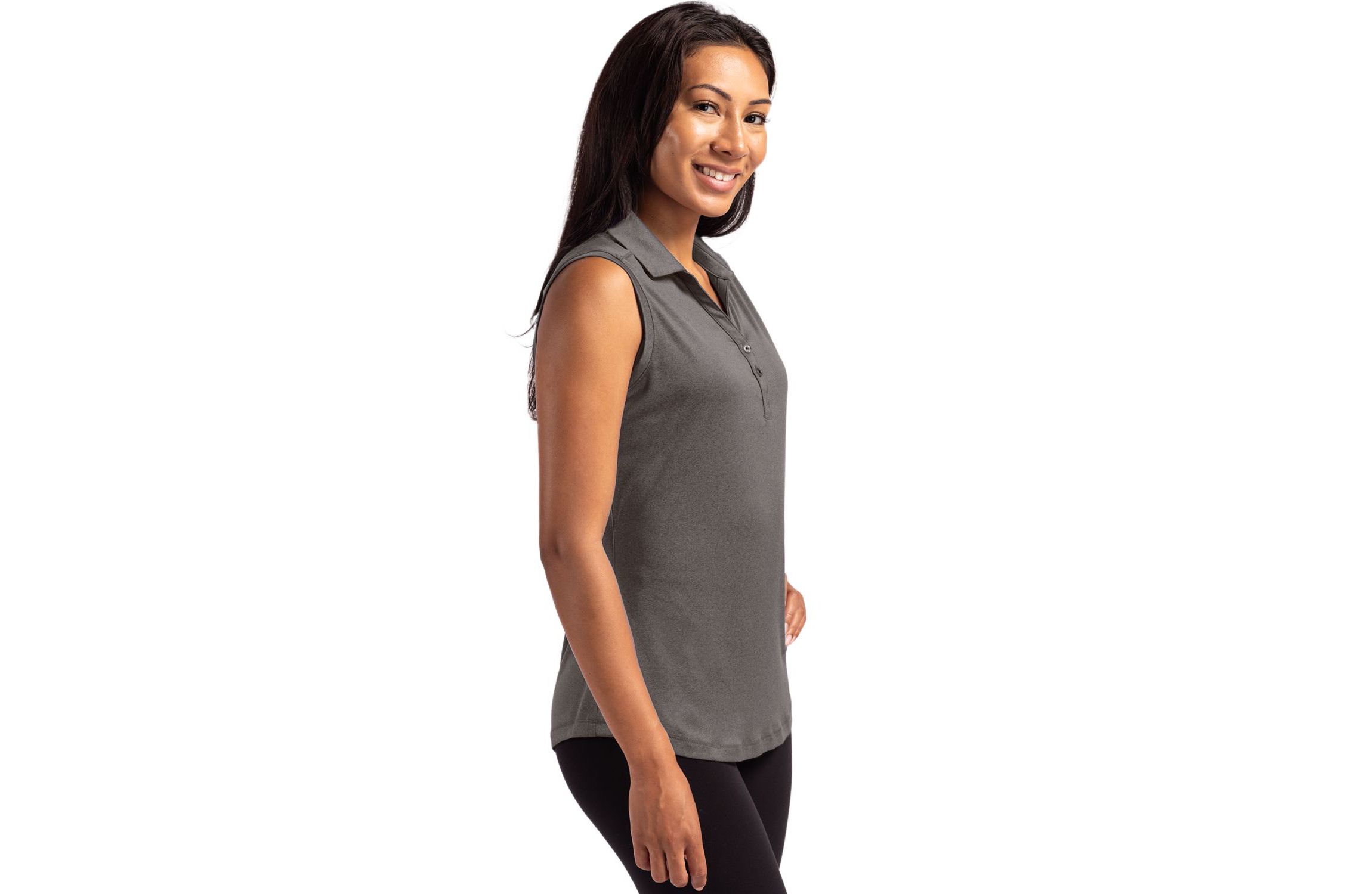 Cutter & Buck Forge Eco Stretch Recycled Womens Sleeveless Polo