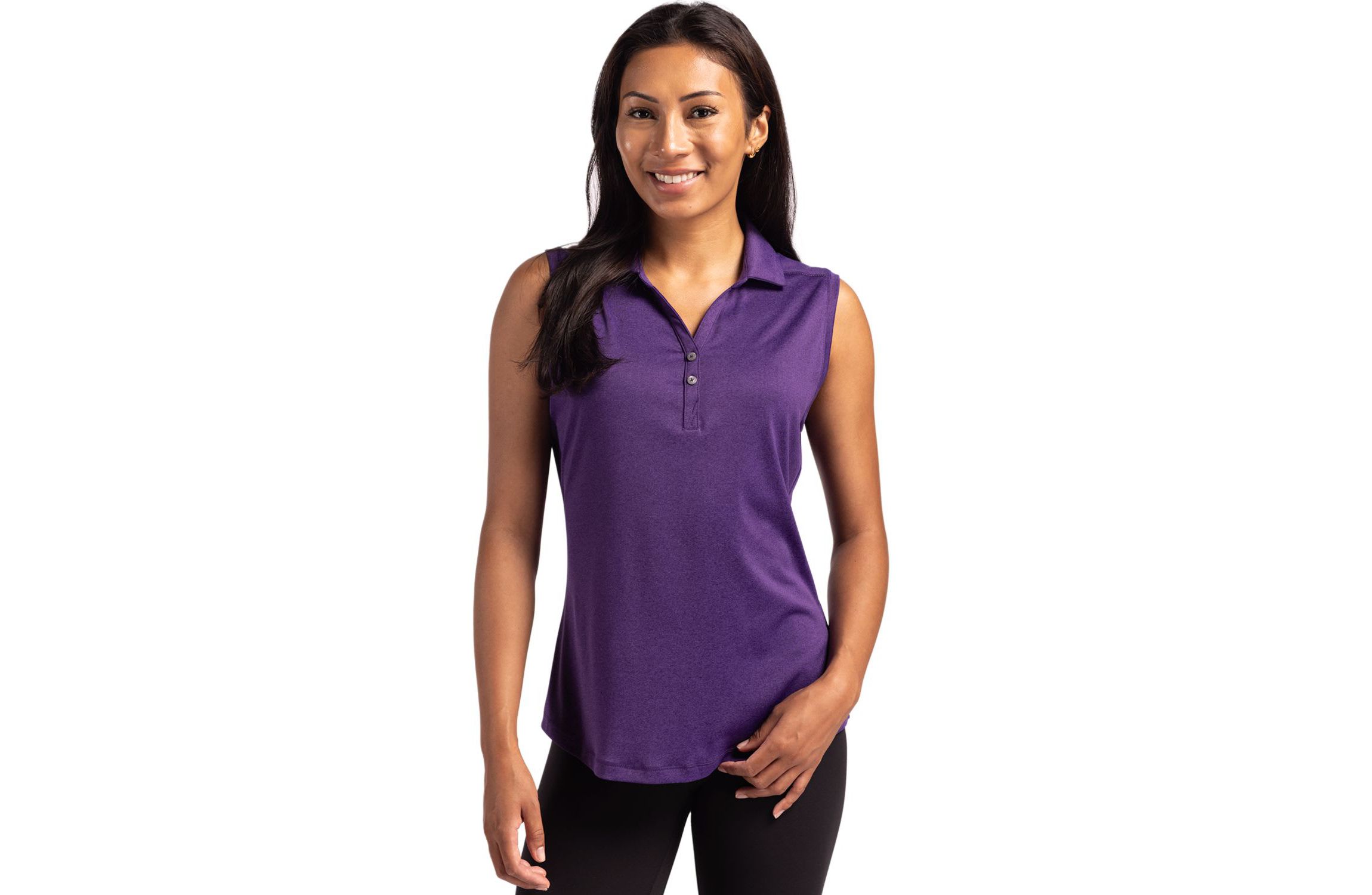 Cutter & Buck Forge Eco Stretch Recycled Womens Sleeveless Polo