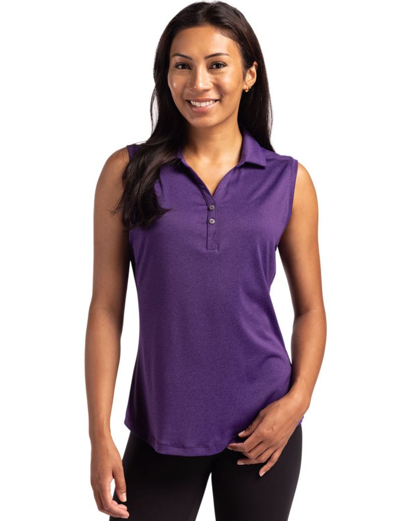 Cutter & Buck Forge Eco Stretch Recycled Womens Sleeveless Polo