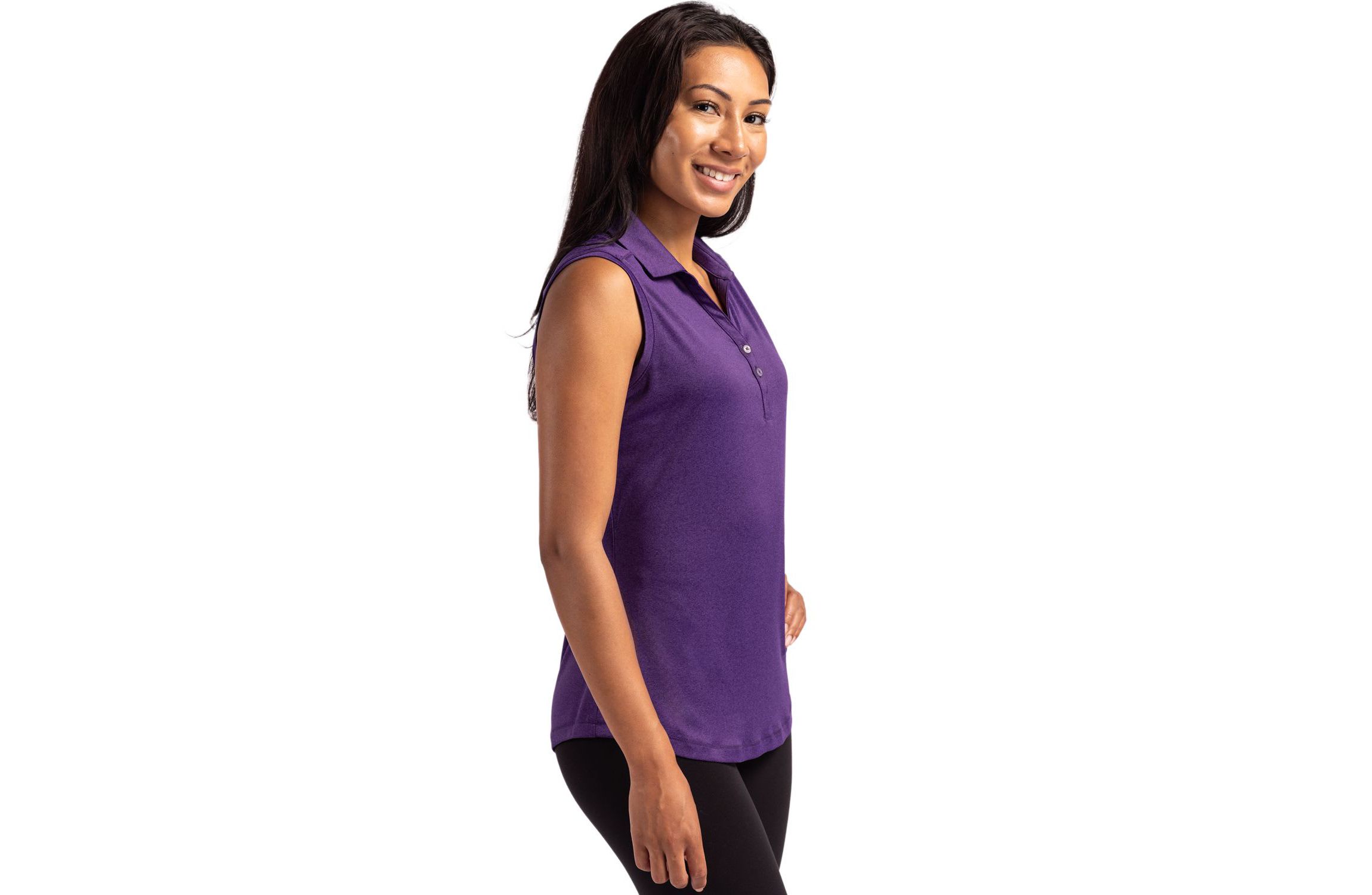 Cutter & Buck Forge Eco Stretch Recycled Womens Sleeveless Polo