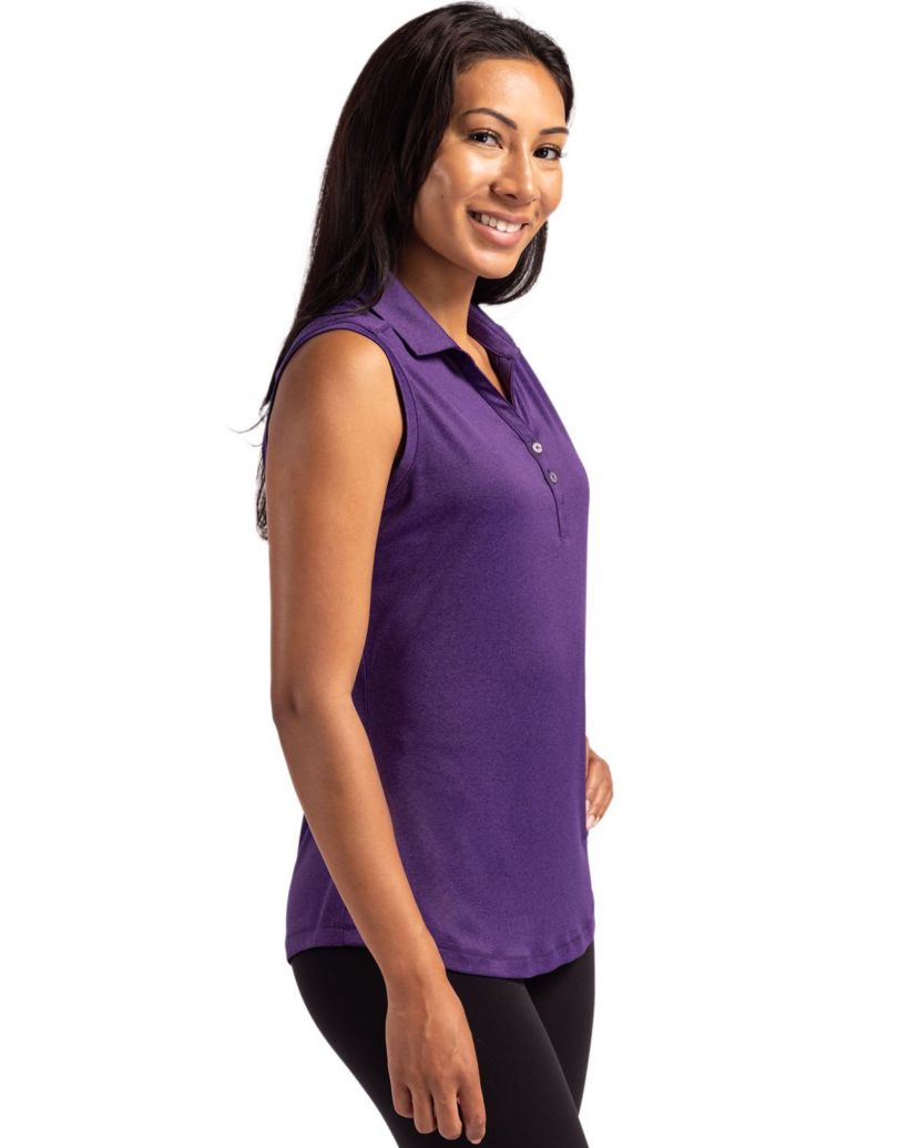 Cutter & Buck Forge Eco Stretch Recycled Womens Sleeveless Polo