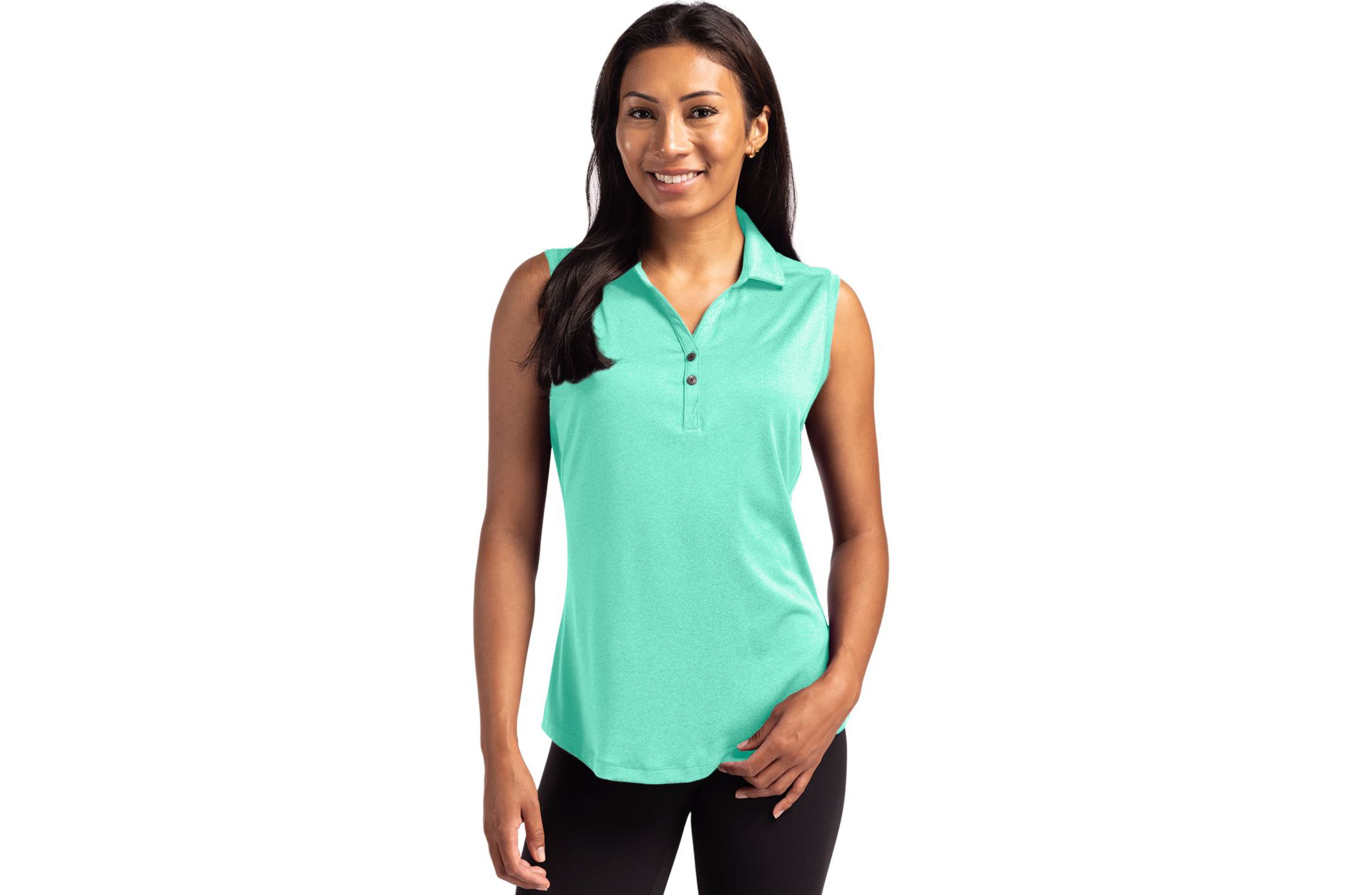 Cutter & Buck Forge Eco Stretch Recycled Womens Sleeveless Polo
