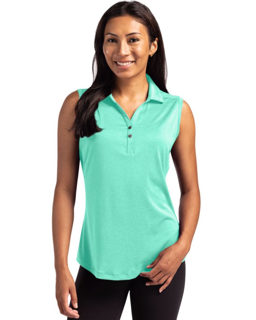 Cutter & Buck Forge Eco Stretch Recycled Womens Sleeveless Polo