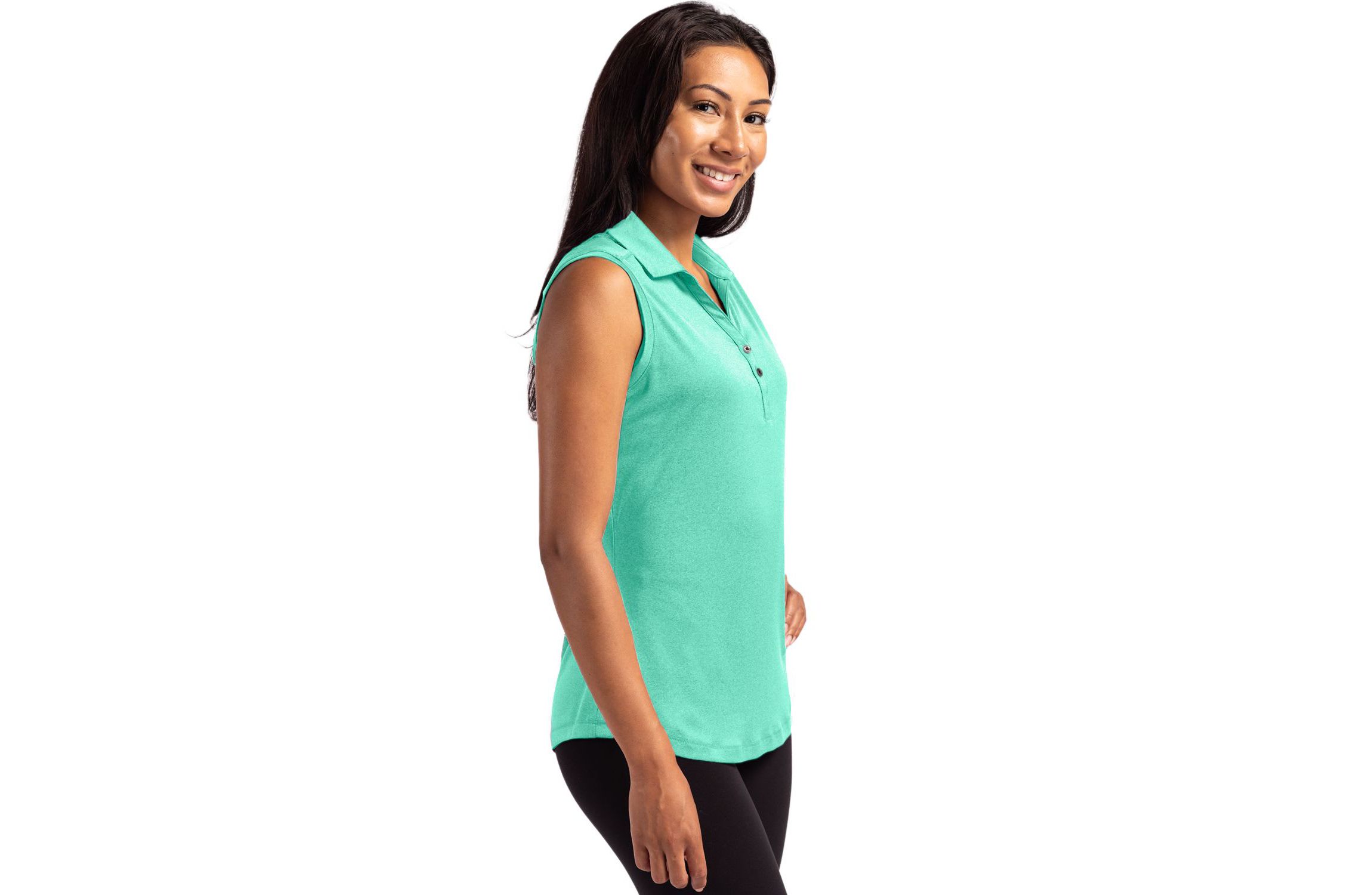Cutter & Buck Forge Eco Stretch Recycled Womens Sleeveless Polo