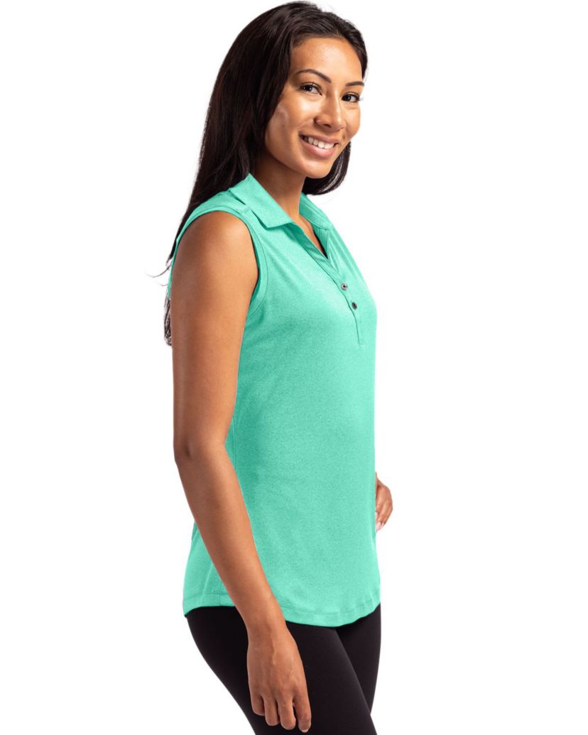 Cutter & Buck Forge Eco Stretch Recycled Womens Sleeveless Polo