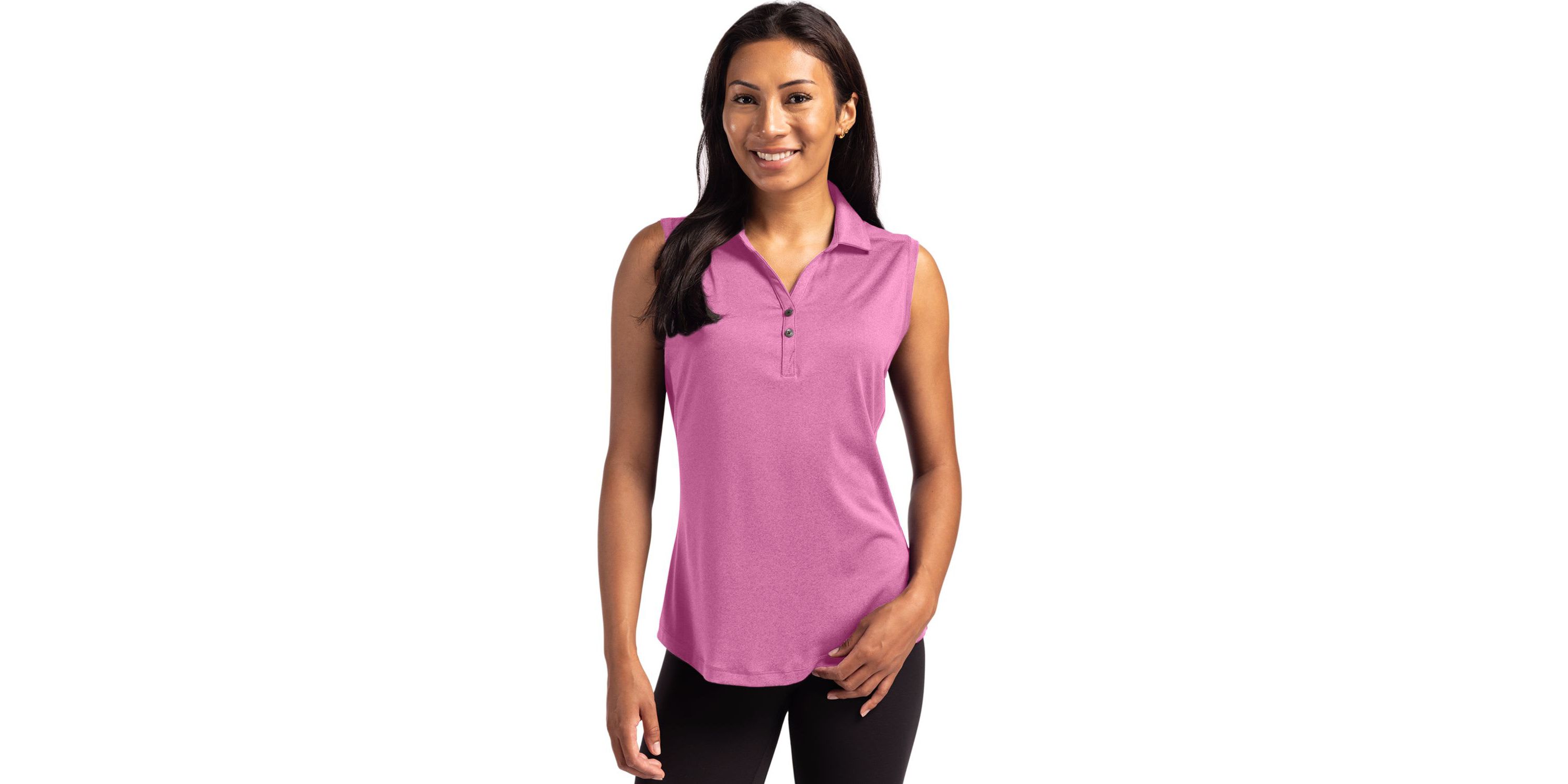 Cutter & Buck Forge Eco Stretch Recycled Womens Sleeveless Polo