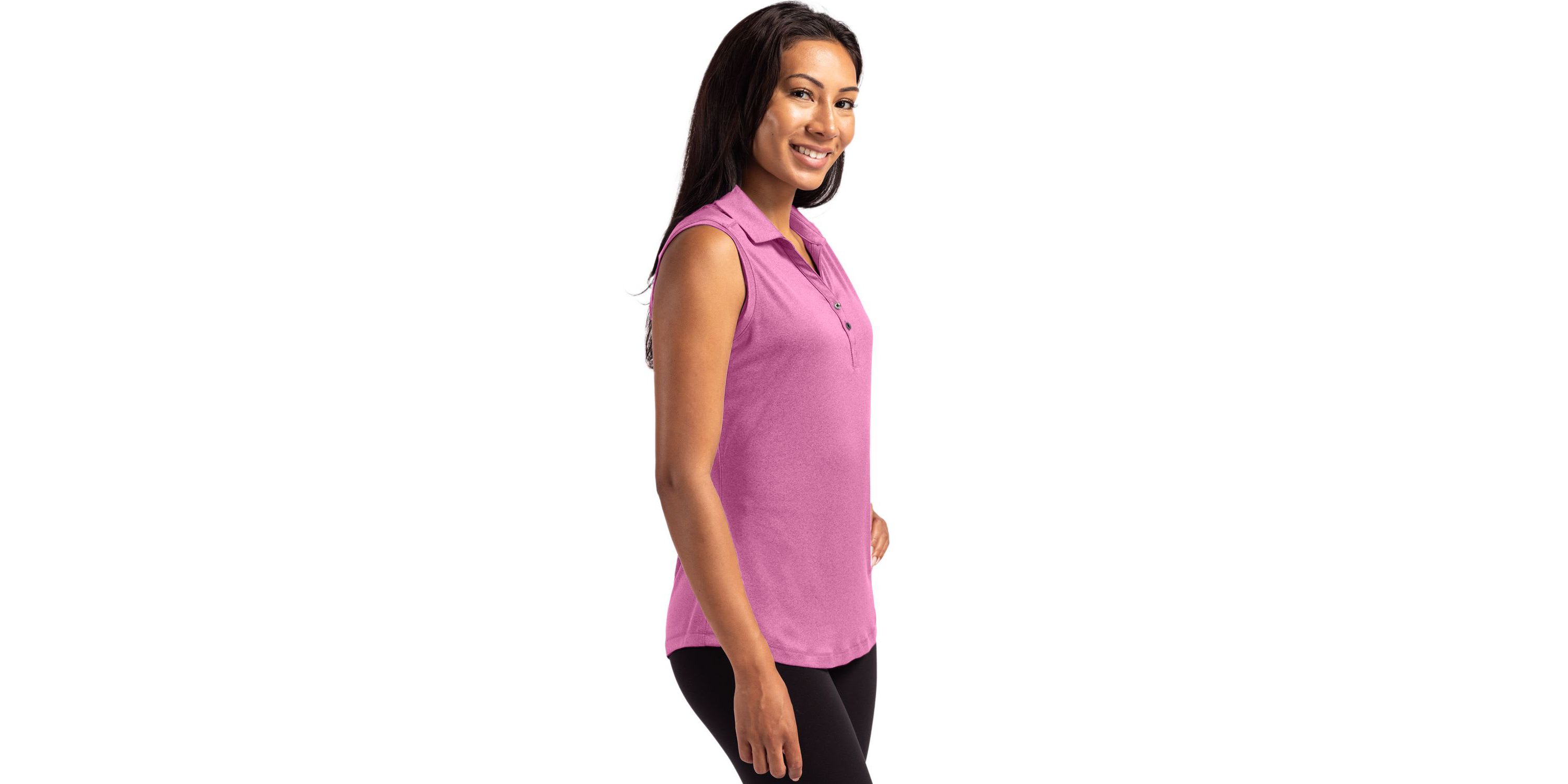 Cutter & Buck Forge Eco Stretch Recycled Womens Sleeveless Polo