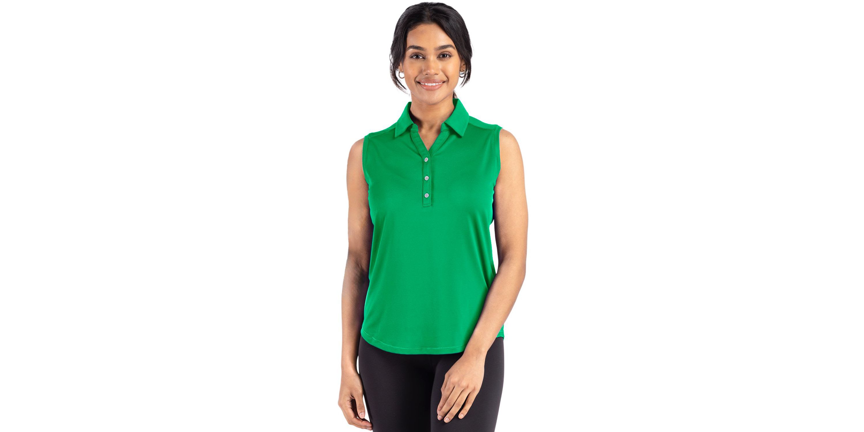 Cutter & Buck Forge Eco Stretch Recycled Womens Sleeveless Polo