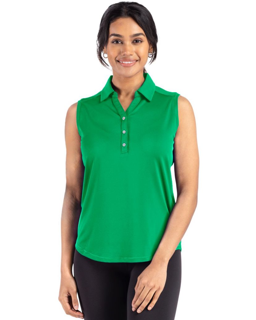 Cutter & Buck Forge Eco Stretch Recycled Womens Sleeveless Polo