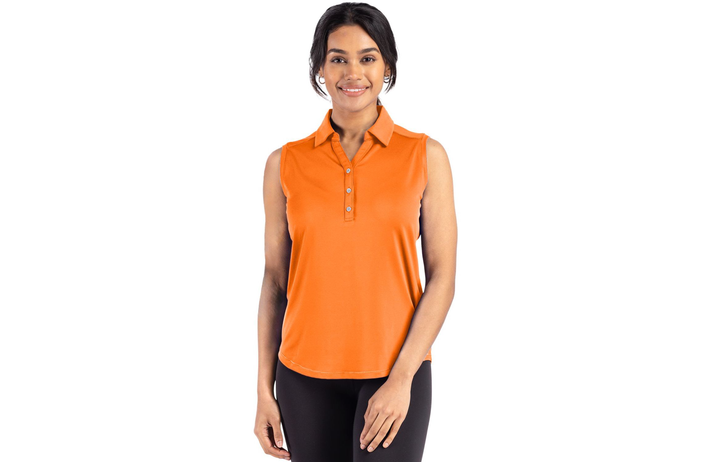 Cutter & Buck Forge Eco Stretch Recycled Womens Sleeveless Polo