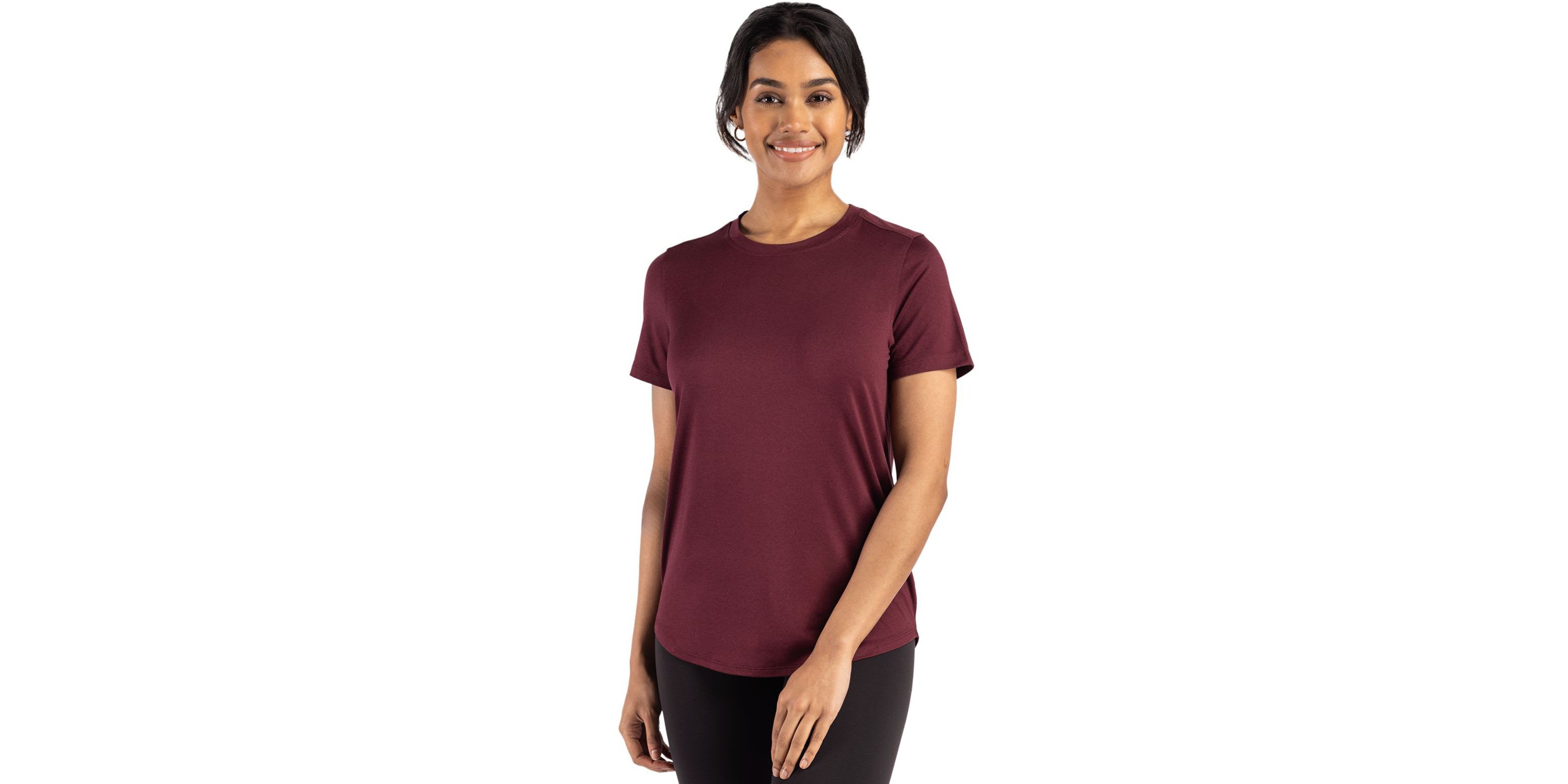 Cutter & Buck Coastline Epic Comfort Recycled Womens Short Sleeve Tee