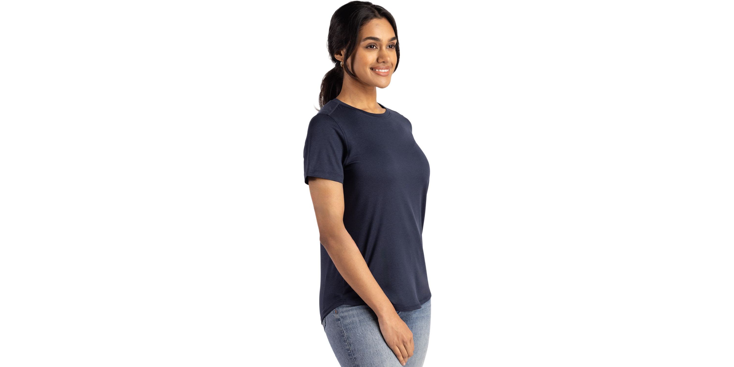 Cutter & Buck Coastline Epic Comfort Recycled Womens Short Sleeve Tee