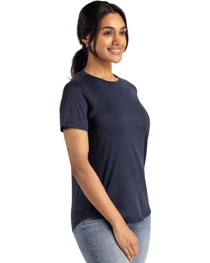 Cutter & Buck Coastline Epic Comfort Recycled Womens Short Sleeve Tee