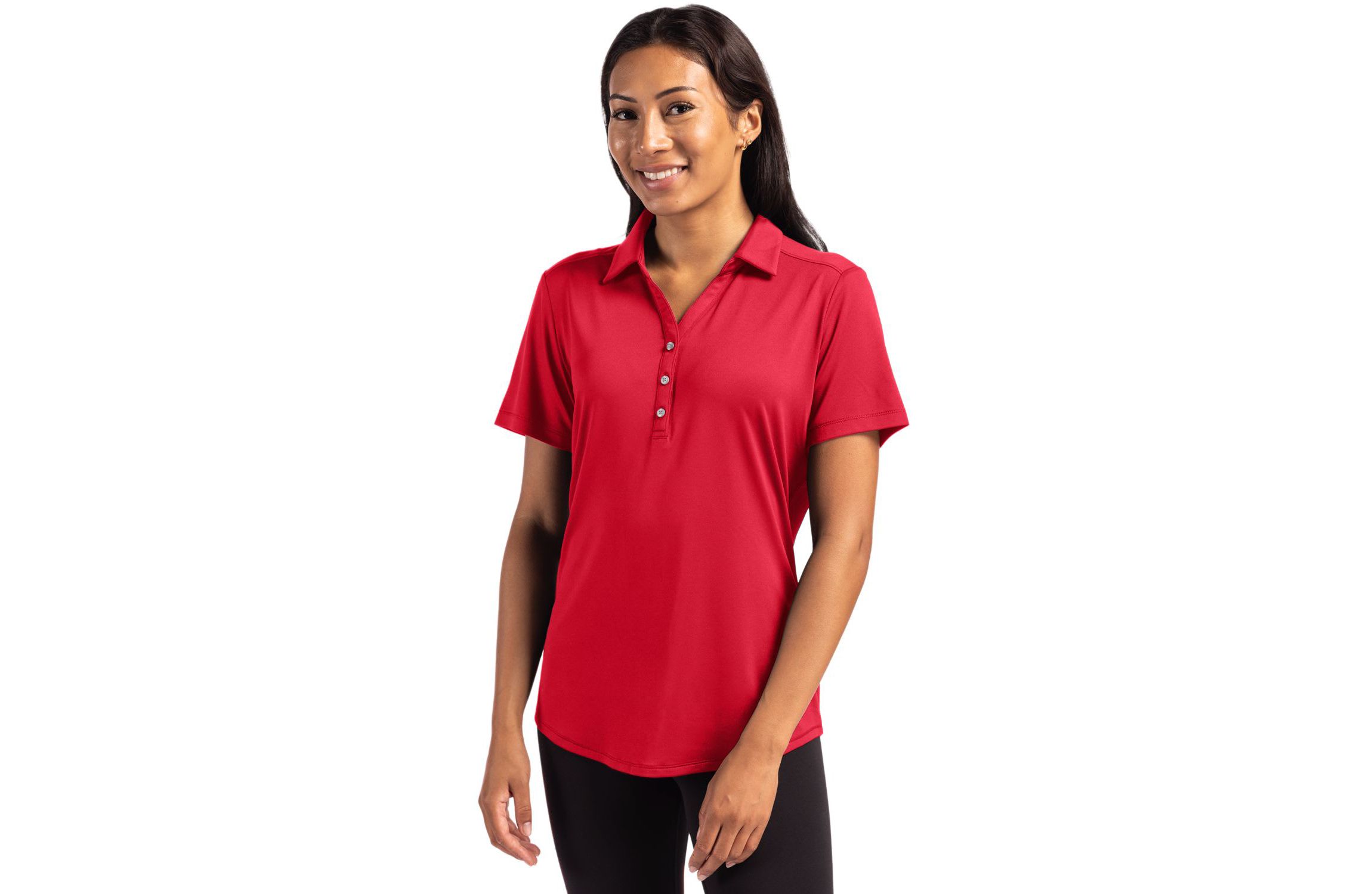 Cutter & Buck Forge Eco Stretch Recycled Womens Short Sleeve Polo