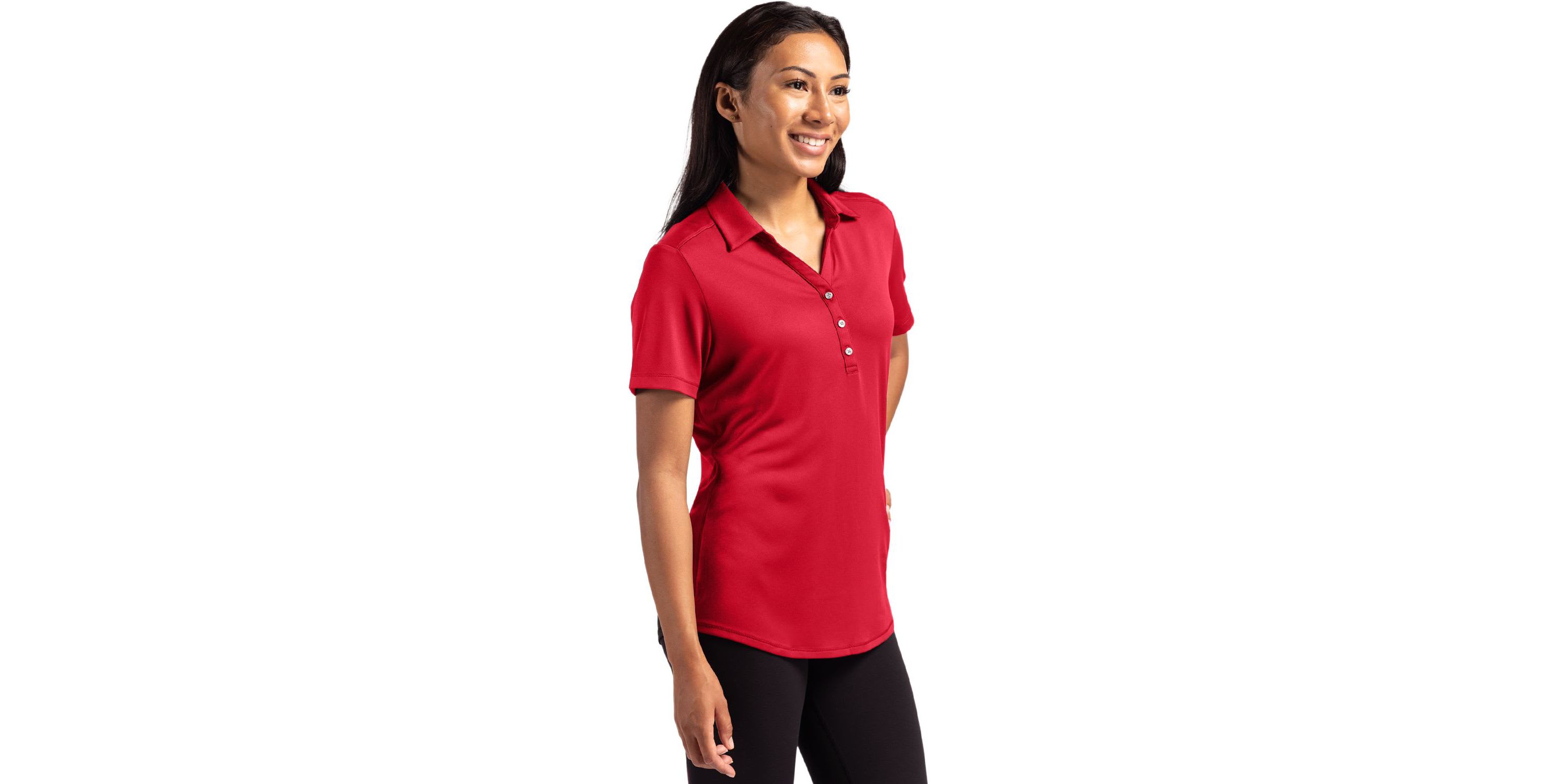 Cutter & Buck Forge Eco Stretch Recycled Womens Short Sleeve Polo