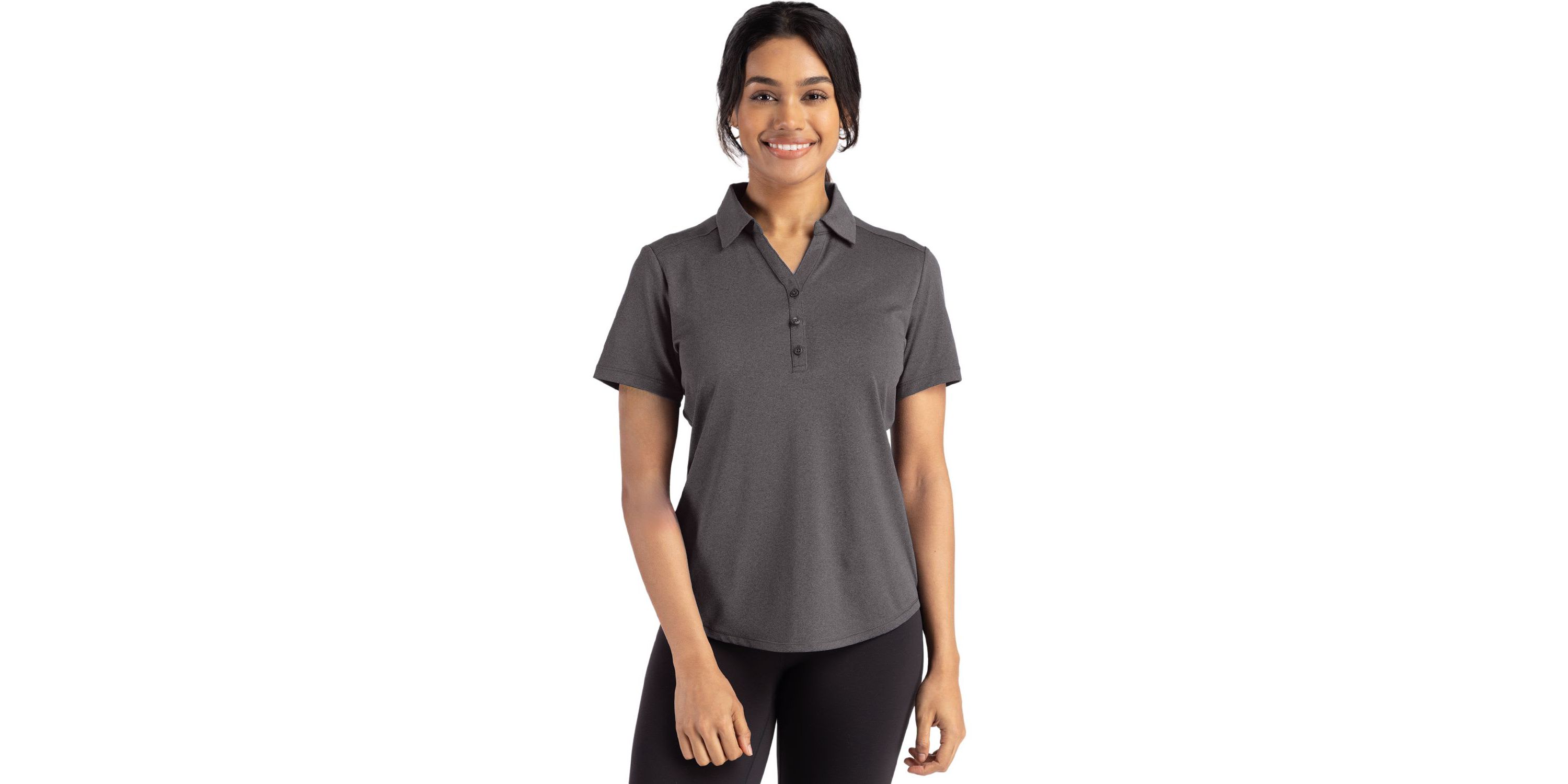 Cutter & Buck Forge Eco Stretch Recycled Womens Short Sleeve Polo