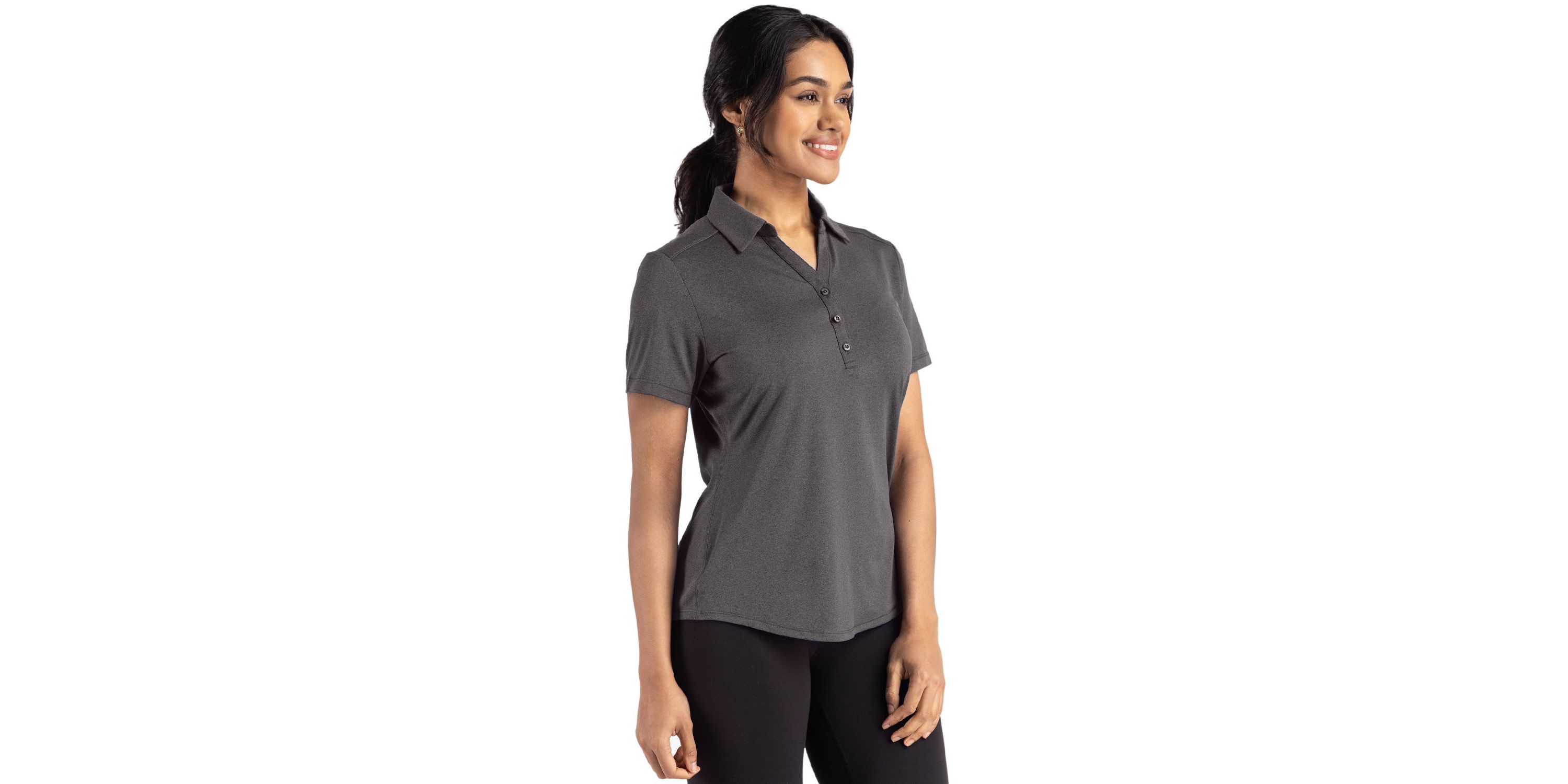 Cutter & Buck Forge Eco Stretch Recycled Womens Short Sleeve Polo