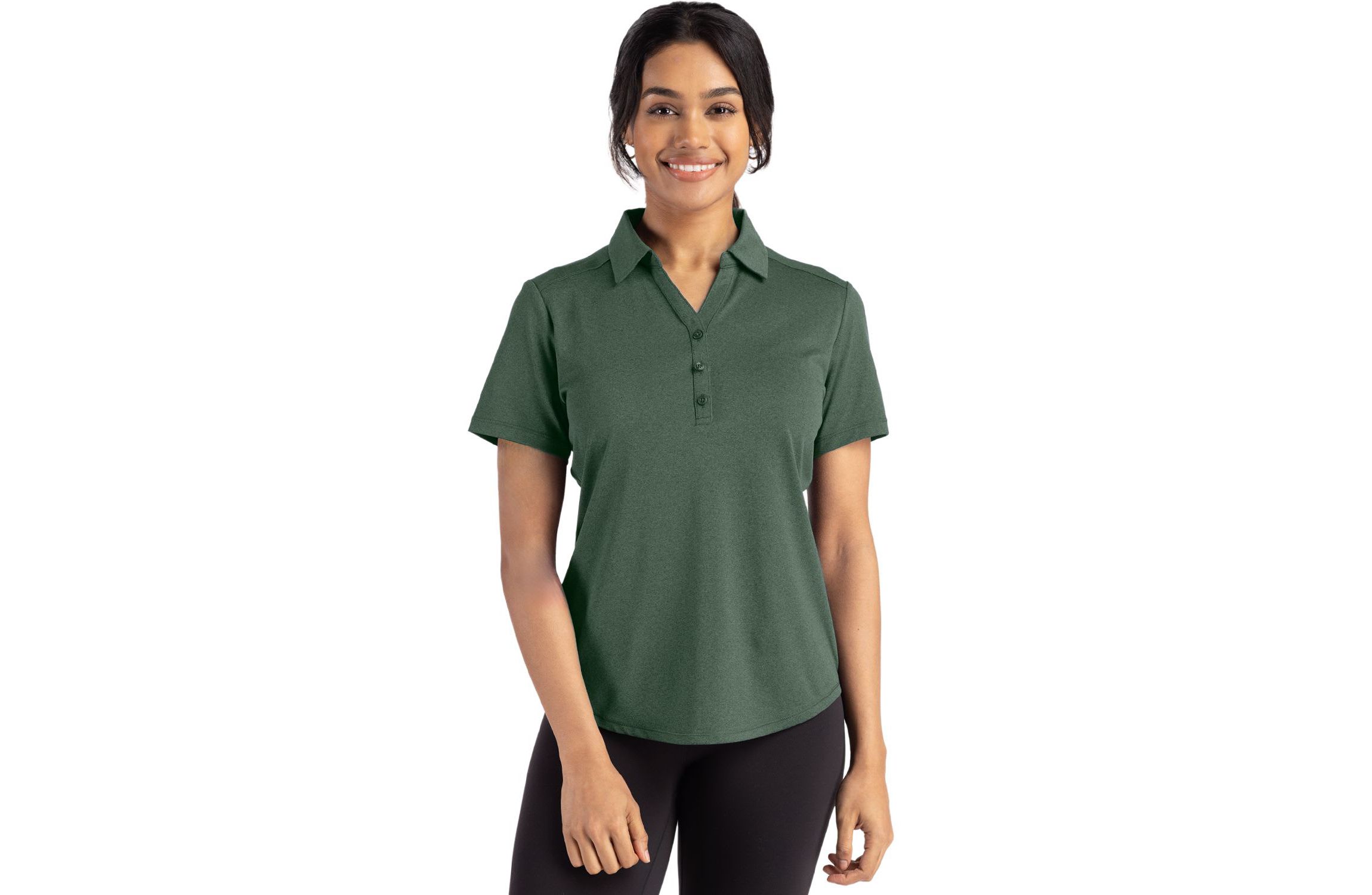 Cutter & Buck Forge Eco Stretch Recycled Womens Short Sleeve Polo