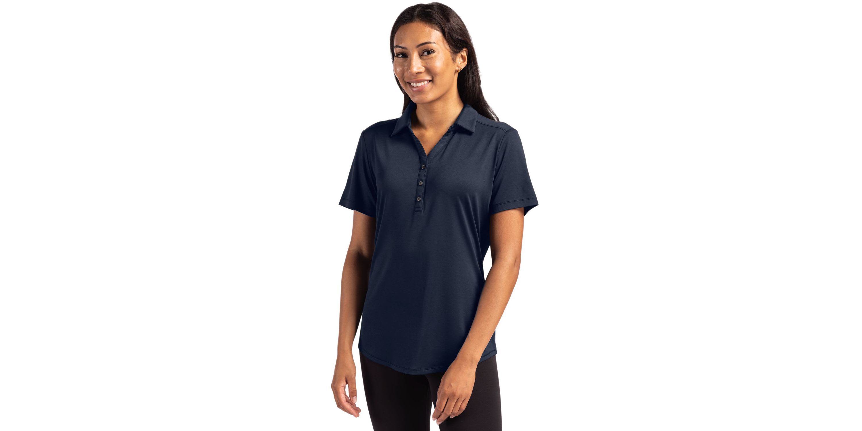 Cutter & Buck Forge Eco Stretch Recycled Womens Short Sleeve Polo
