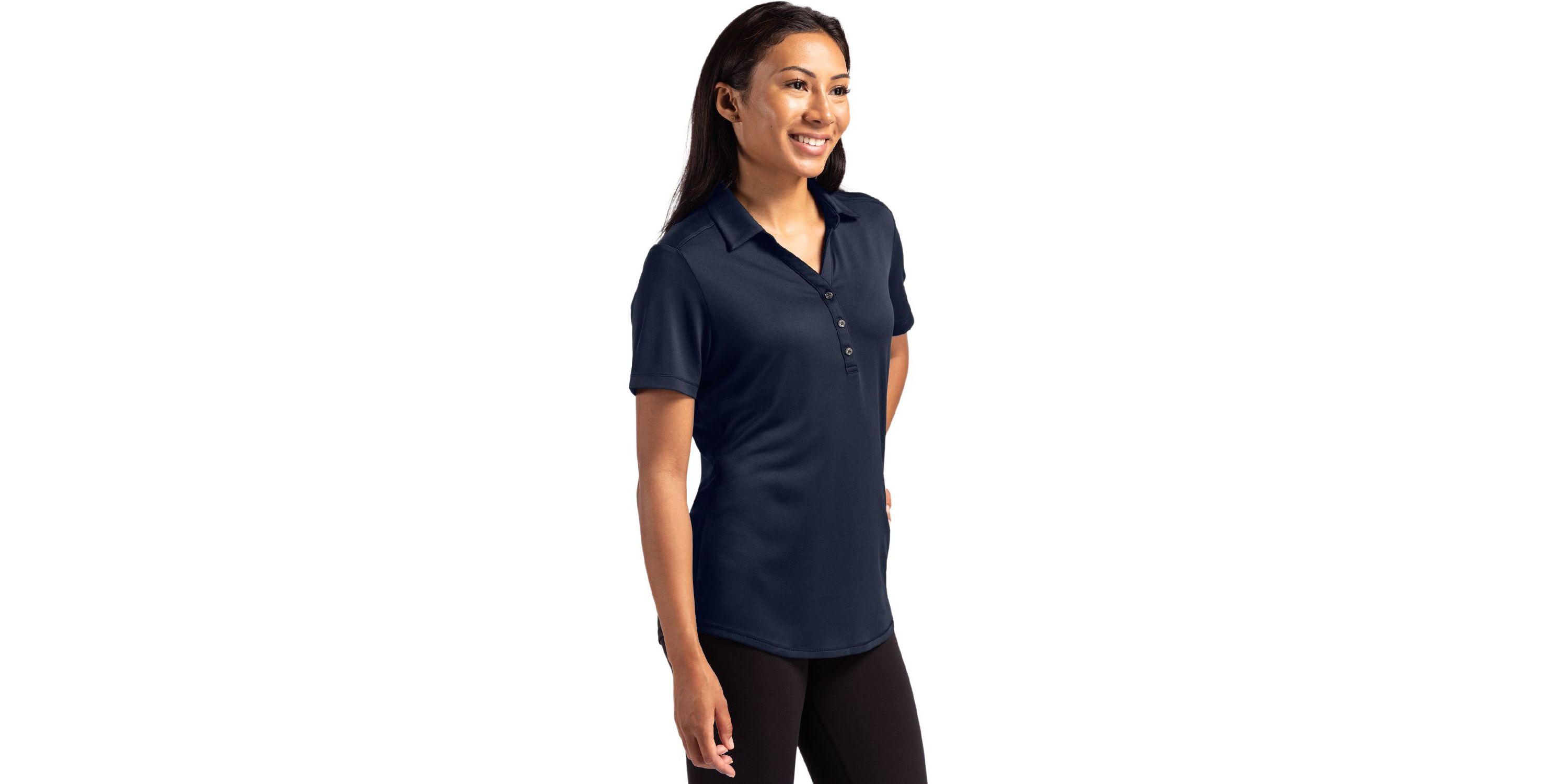 Cutter & Buck Forge Eco Stretch Recycled Womens Short Sleeve Polo