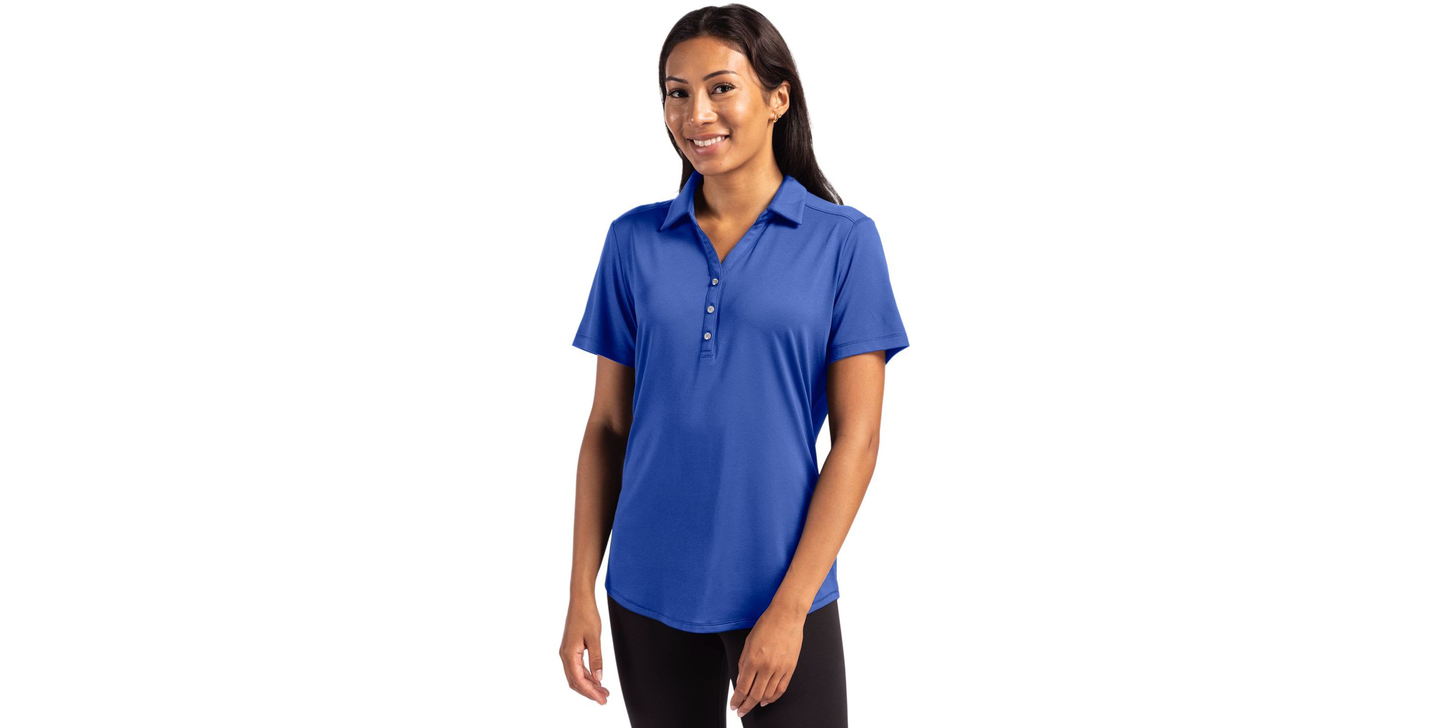 Cutter & Buck Forge Eco Stretch Recycled Womens Short Sleeve Polo