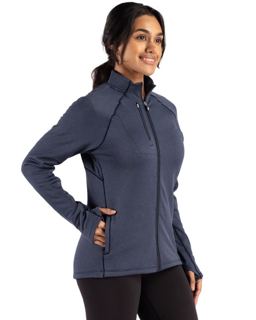 Cutter & Buck Peshastin Fleece Recycled Womens Full Zip Jacket