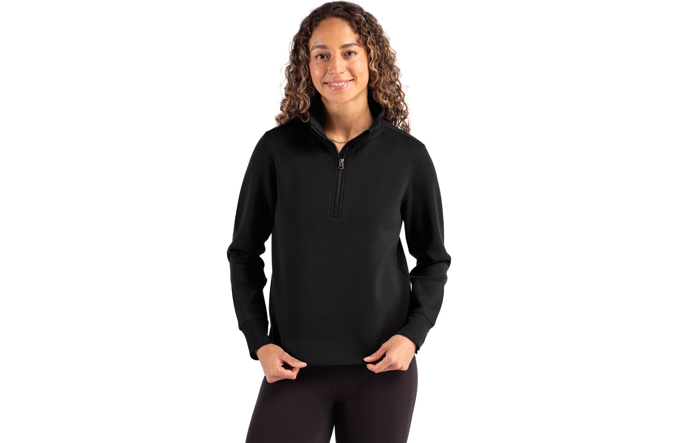 Cutter & Buck Roam Epic Versatility Recycled Womens Quarter Zip Pullover